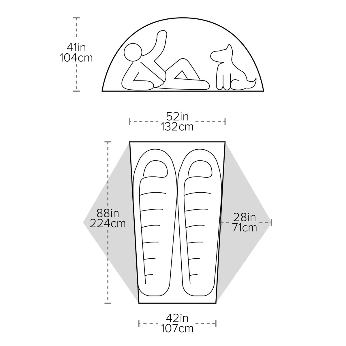 Big Agnes Copper Spur UL2 Lightweight Tent, 2-Person - Image 2