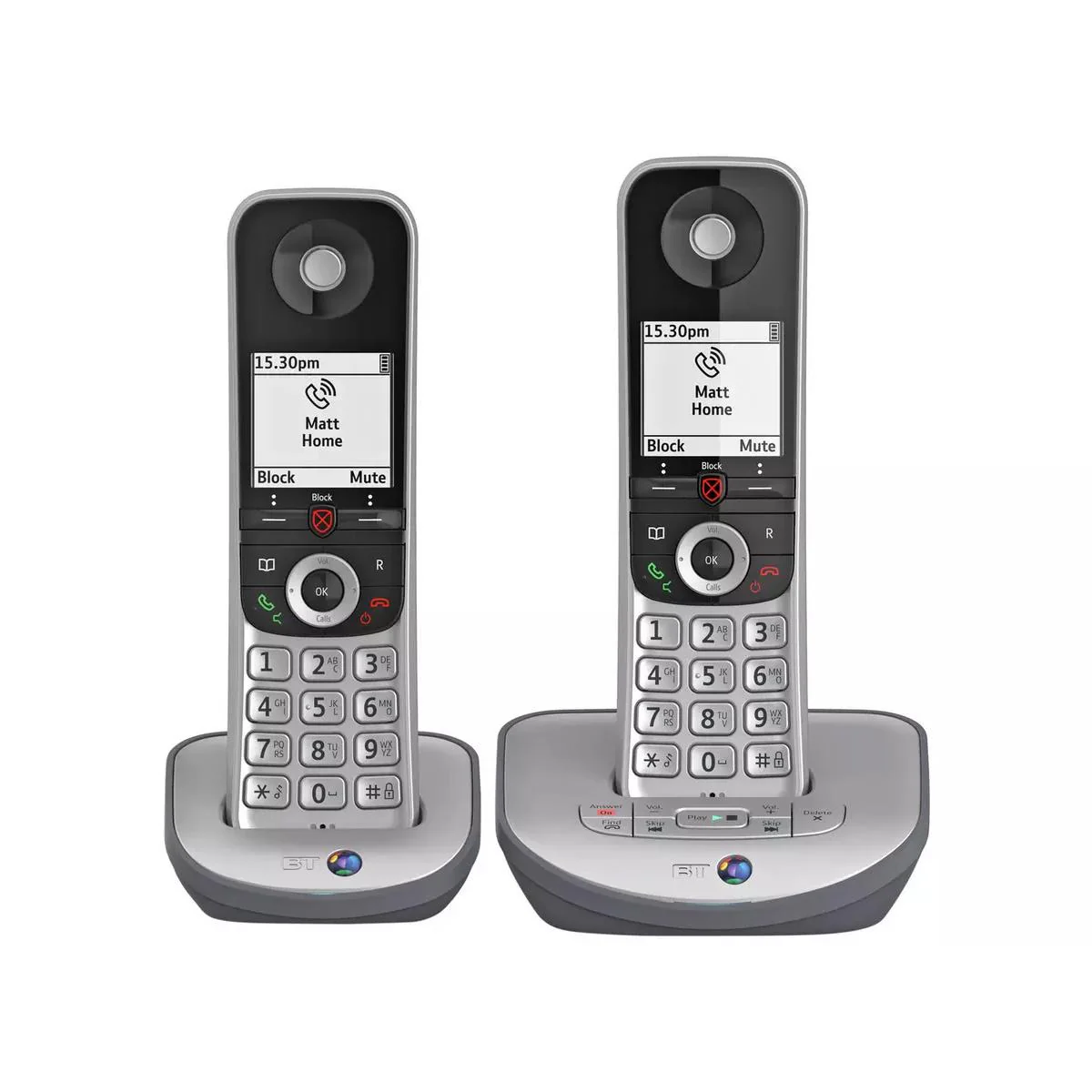 BT Advanced Phone Z Landline Phone, Twin Handset