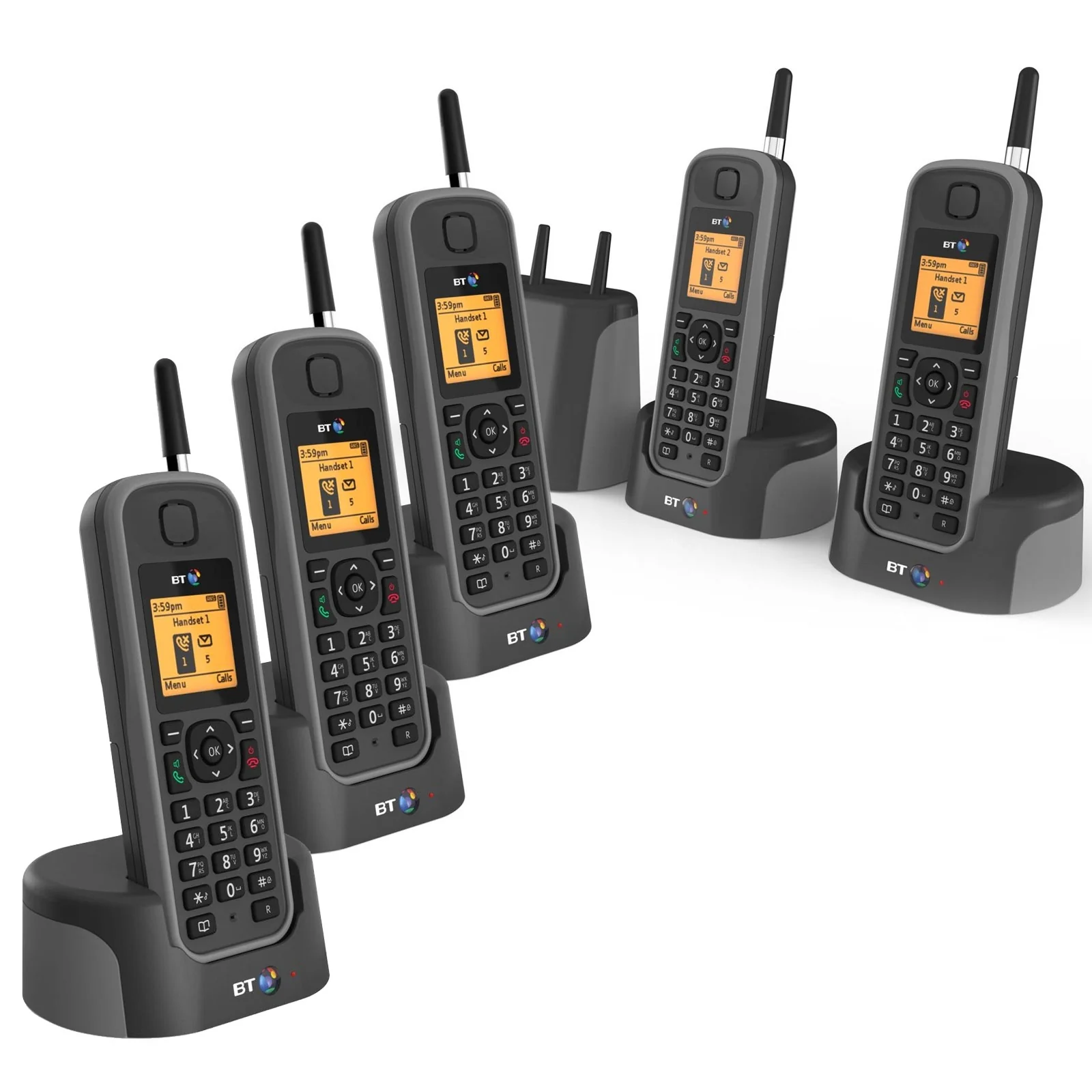 BT Elements 1K Quint Long Range Cordless Telephone