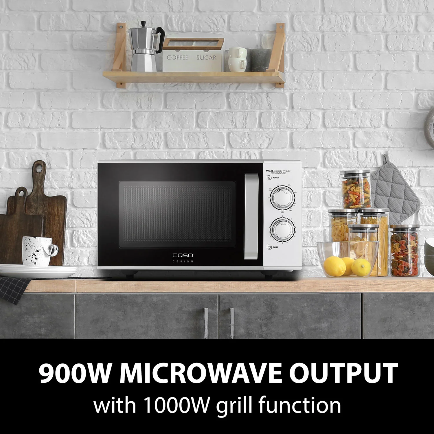 Caso MG 25 Ecostyle Ceramic Microwave & Grill - Image 4