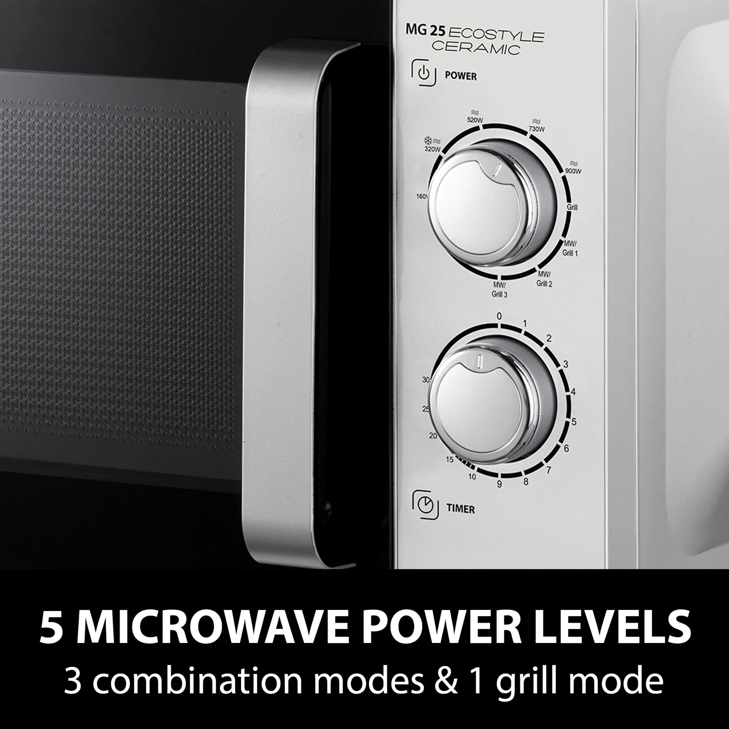 Caso MG 25 Ecostyle Ceramic Microwave & Grill - Image 5