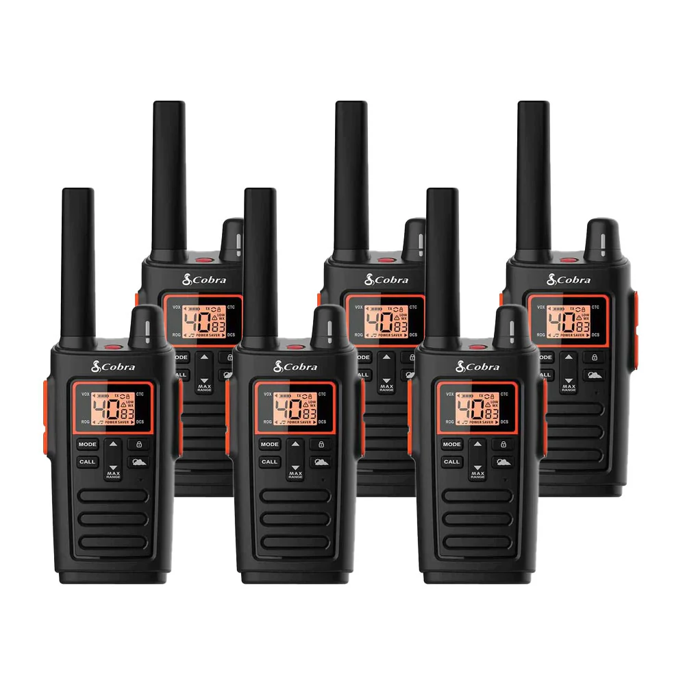 Cobra RX380 Walkie Talkie, Six Pack