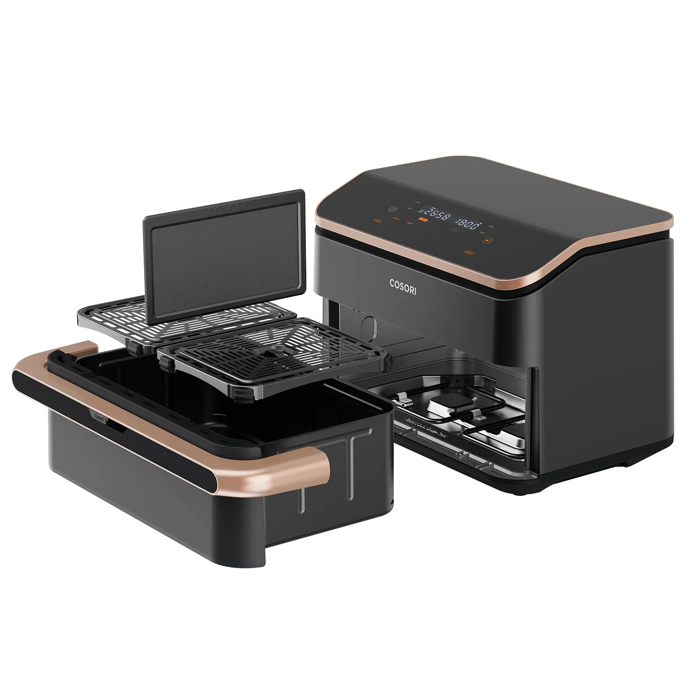 Cosori Dual Blaze Twinfry 10-Litre Air Fryer - Rose Gold - Image 17