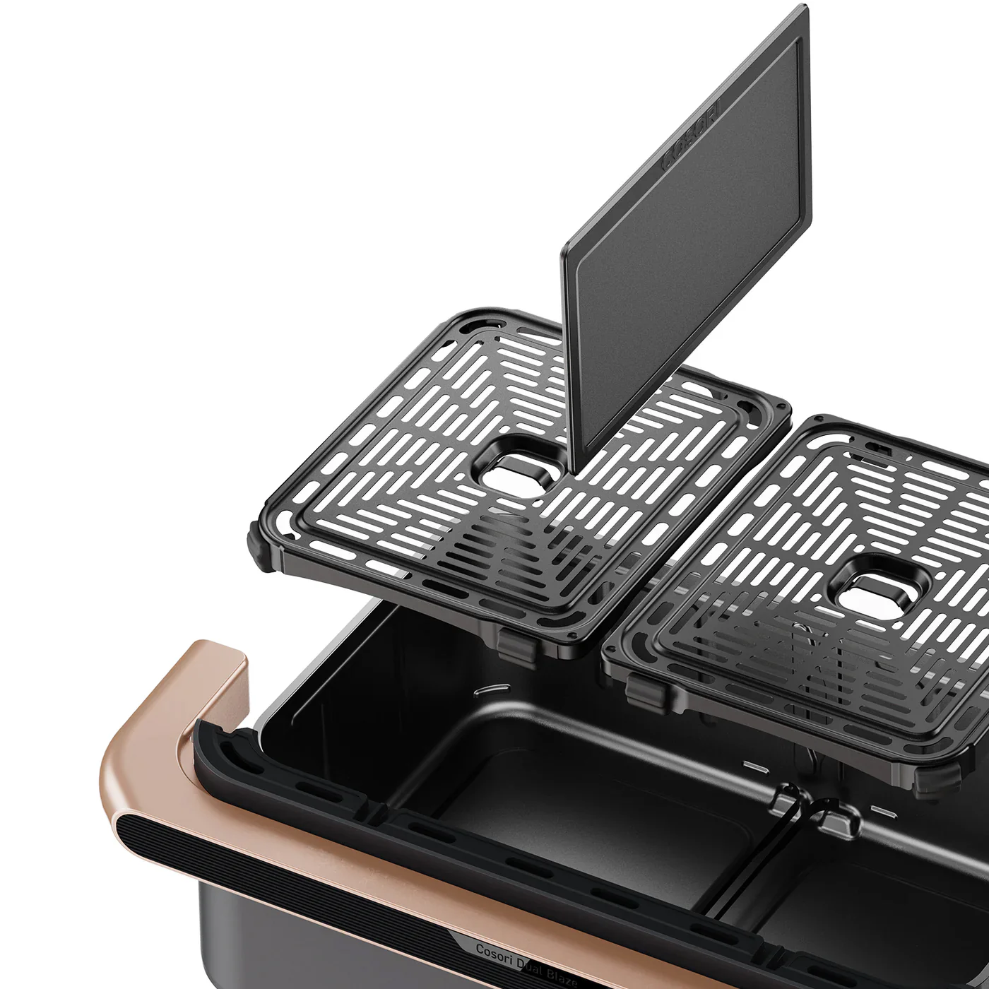 Cosori Dual Blaze Twinfry 10-Litre Air Fryer - Rose Gold - Image 21
