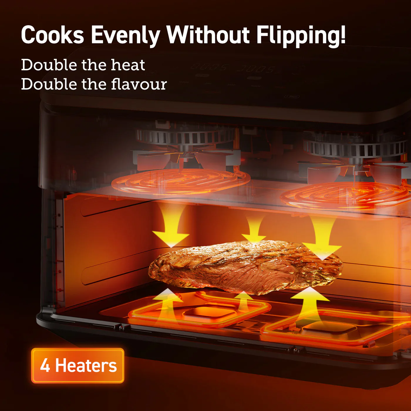 Cosori Dual Blaze Twinfry 10-Litre Air Fryer - Rose Gold - Image 5