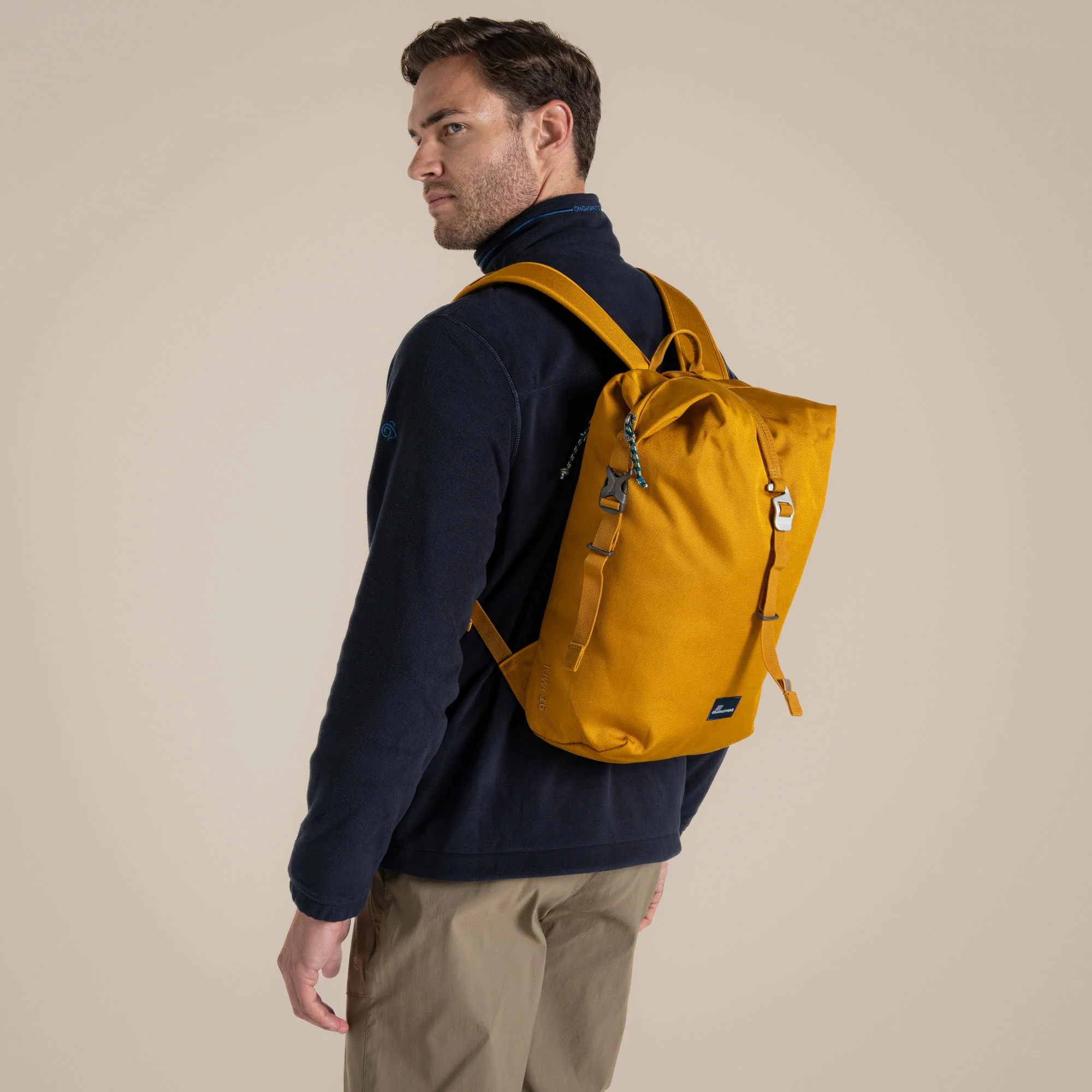 Craghoppers 16L Kiwi Classic Rolltop Backpack II | Dark Butterscotch - Image 2