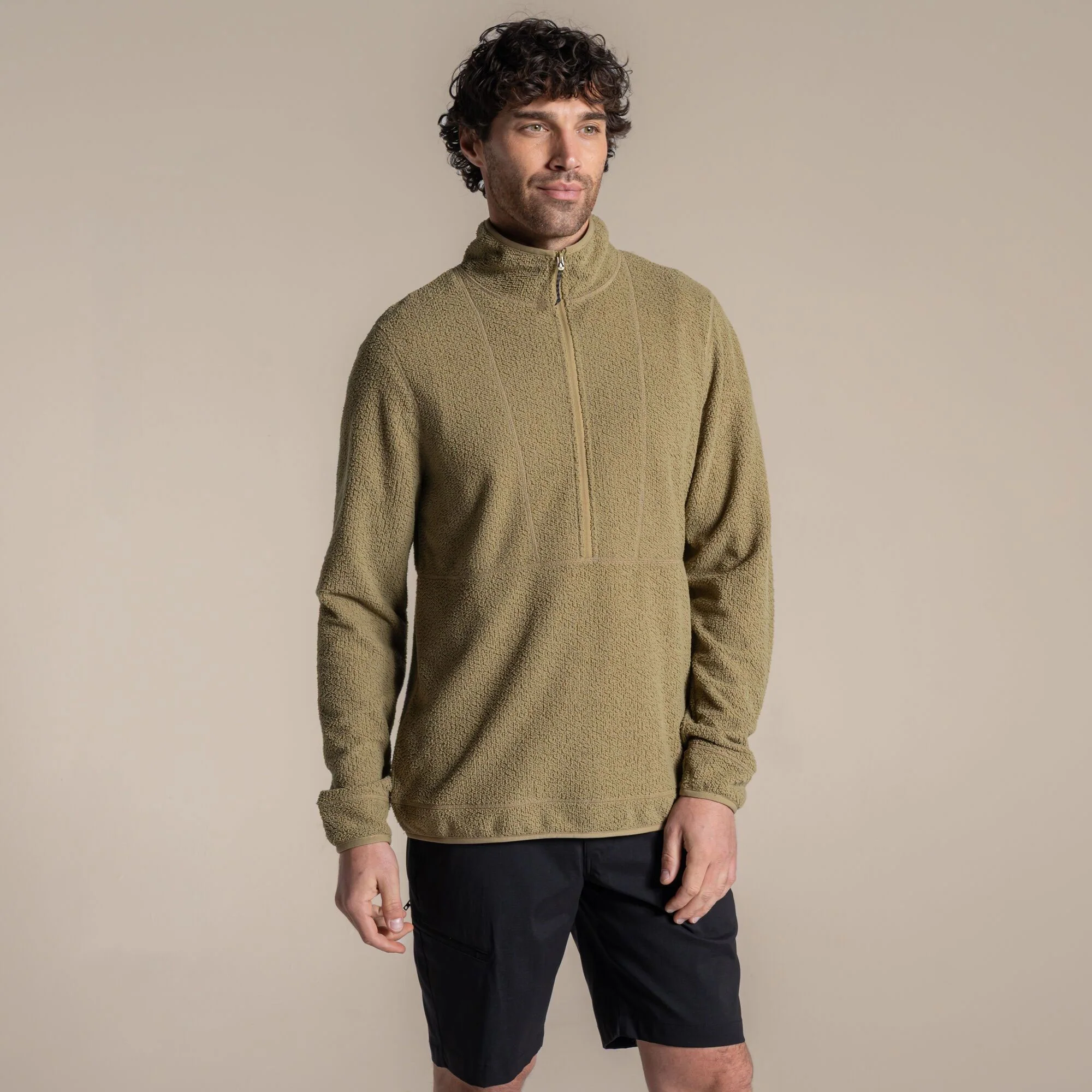 Craghoppers Men's Compresslite Half Zip Fleece | Cardamon
