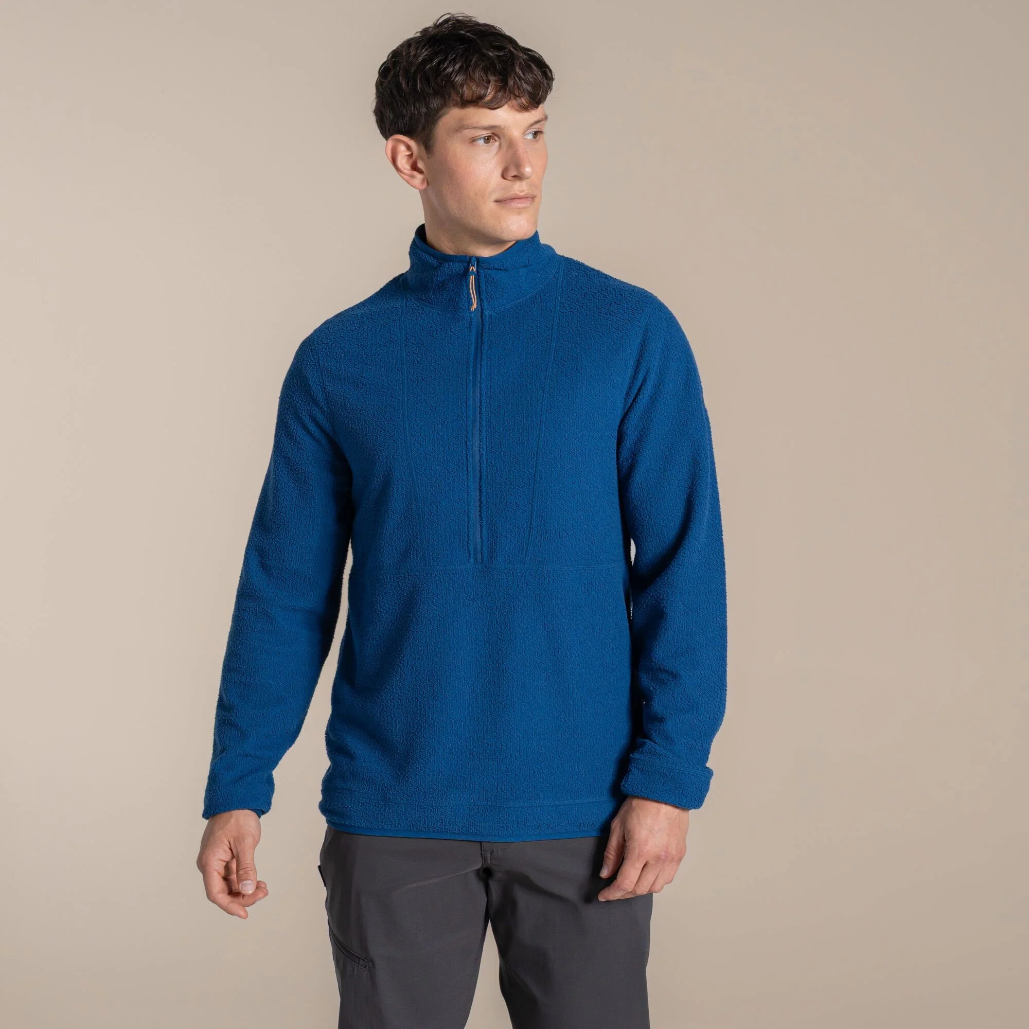 Craghoppers Men's Compresslite Half Zip Fleece | Juniper Berry