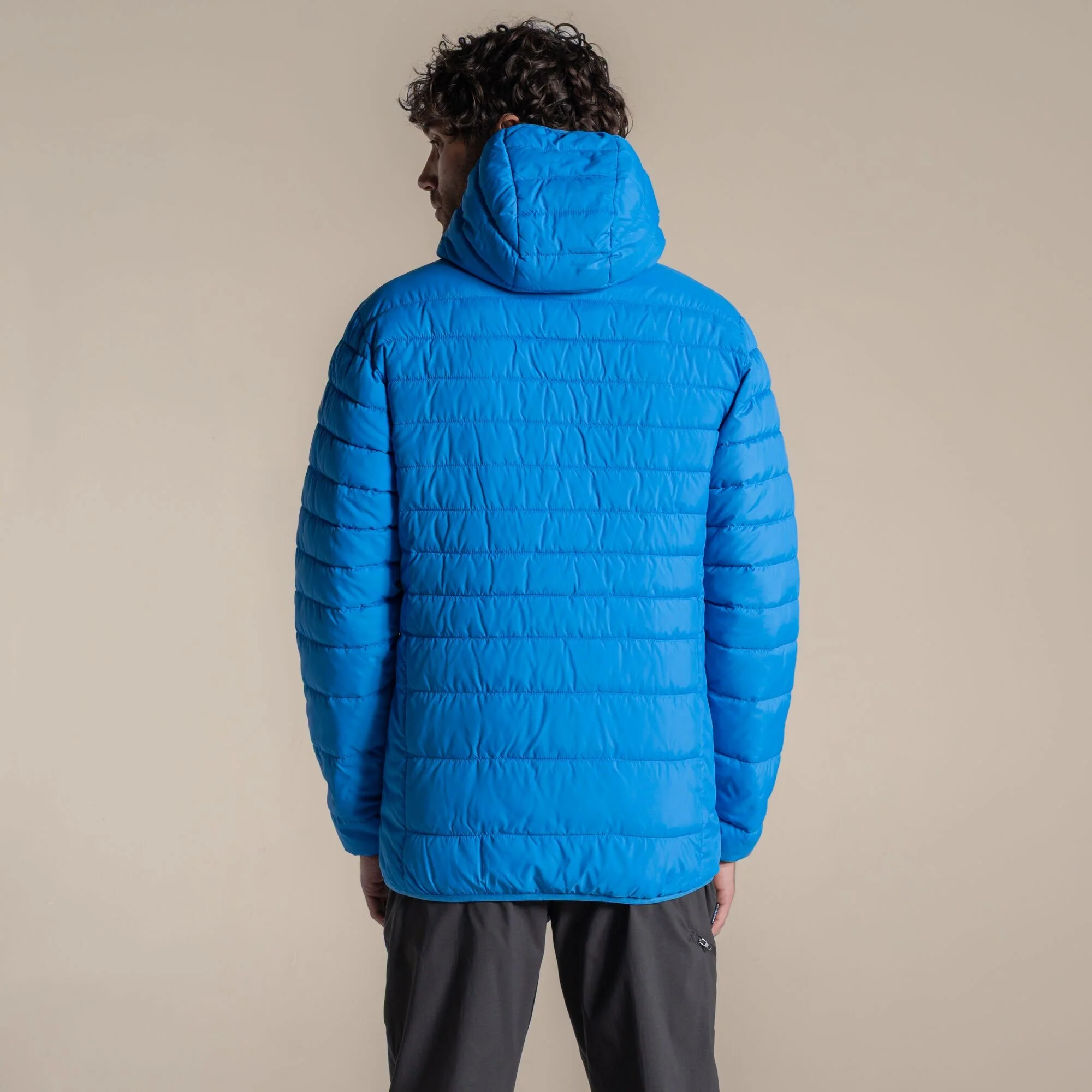 Craghoppers Men's Compresslite IX Hooded Insulating Jacket | Azure Sky - Image 2