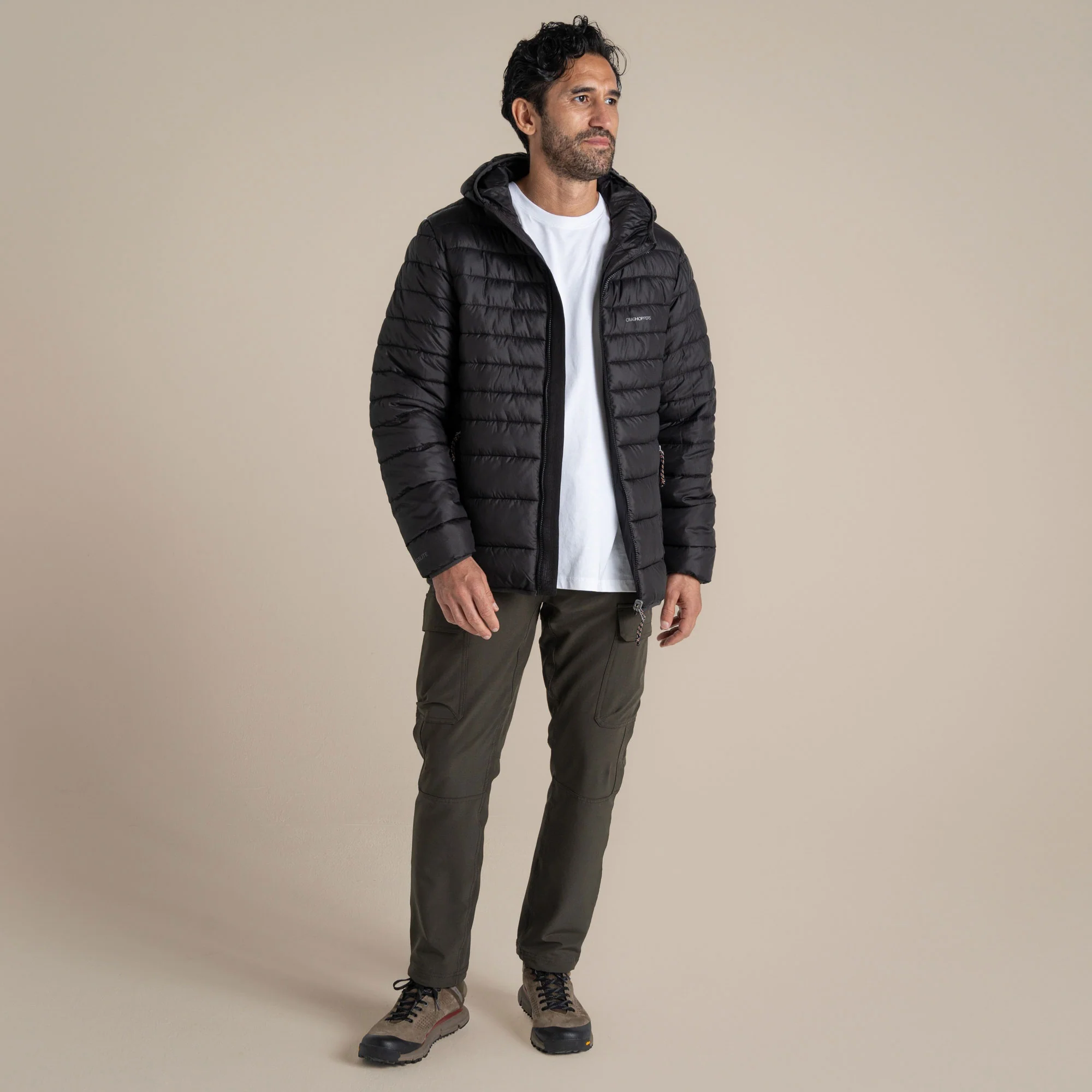 Craghoppers Men's Compresslite IX Hooded Insulating Jacket | Black - Image 3