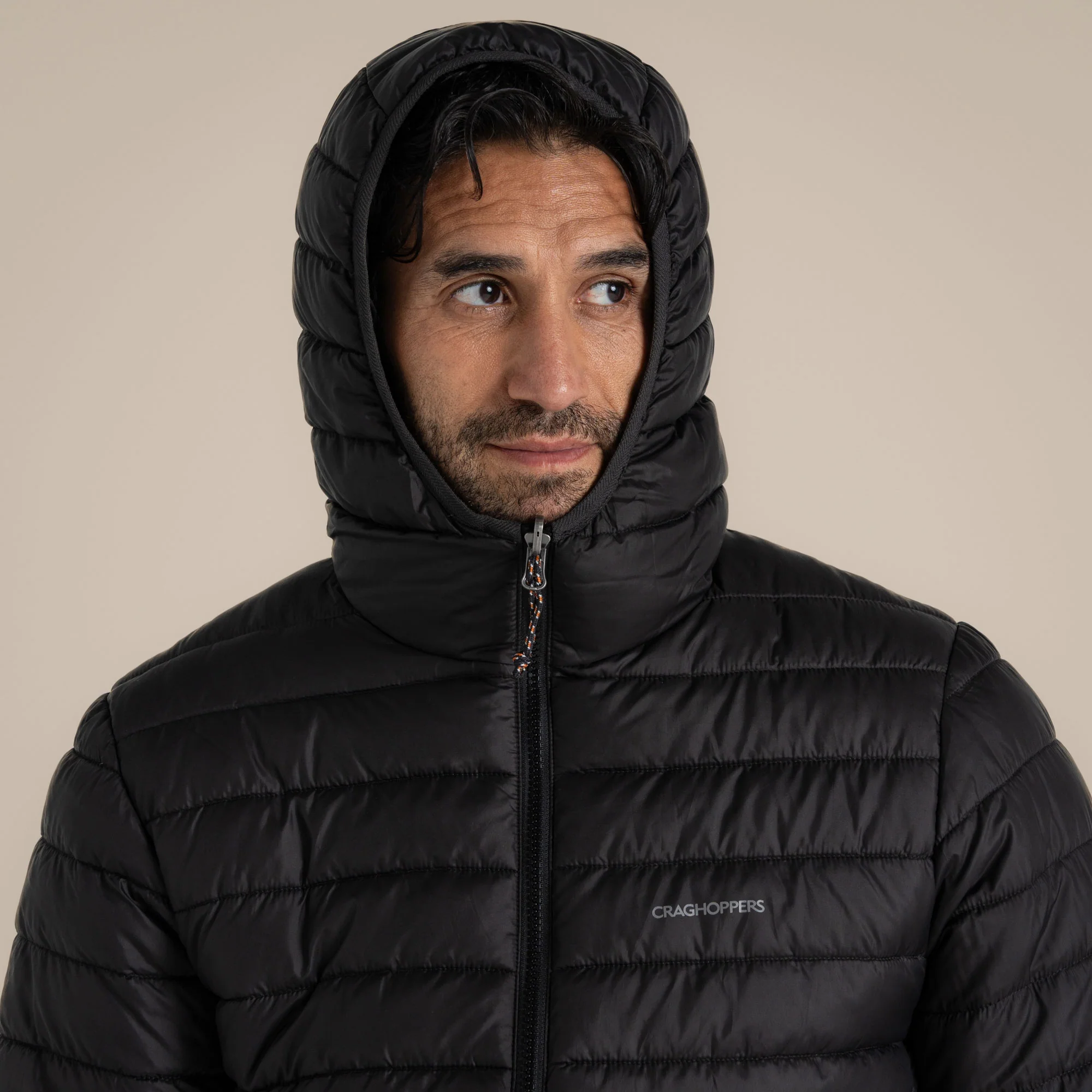 Craghoppers Men's Compresslite IX Hooded Insulating Jacket | Black - Image 6