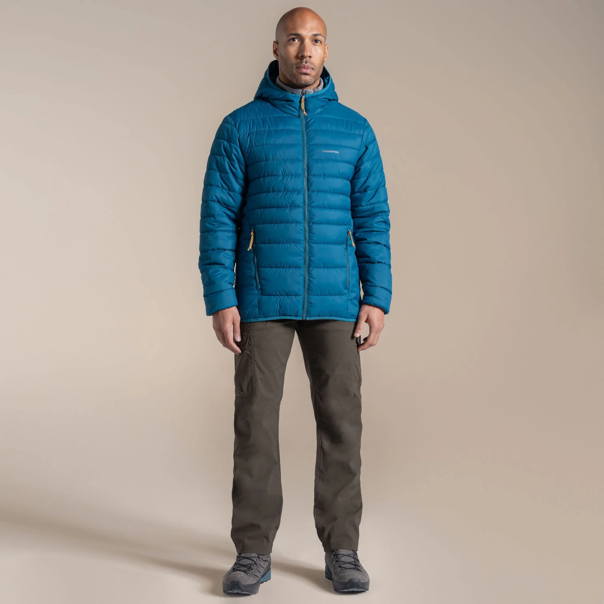 Craghoppers Men's Compresslite IX Hooded Insulating Jacket | Coastal Blue - Image 3
