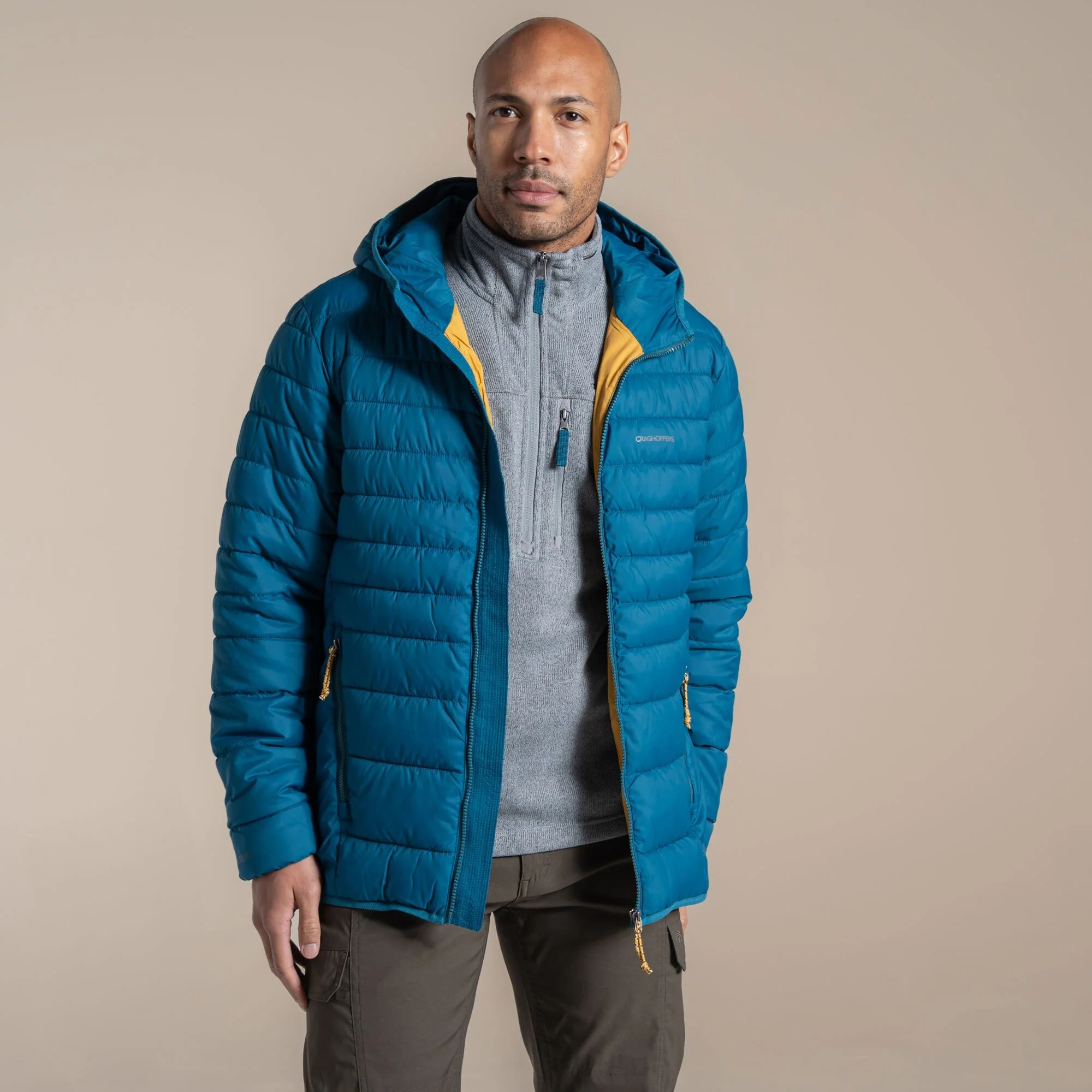 Craghoppers Men's Compresslite IX Hooded Insulating Jacket | Coastal Blue - Image 4