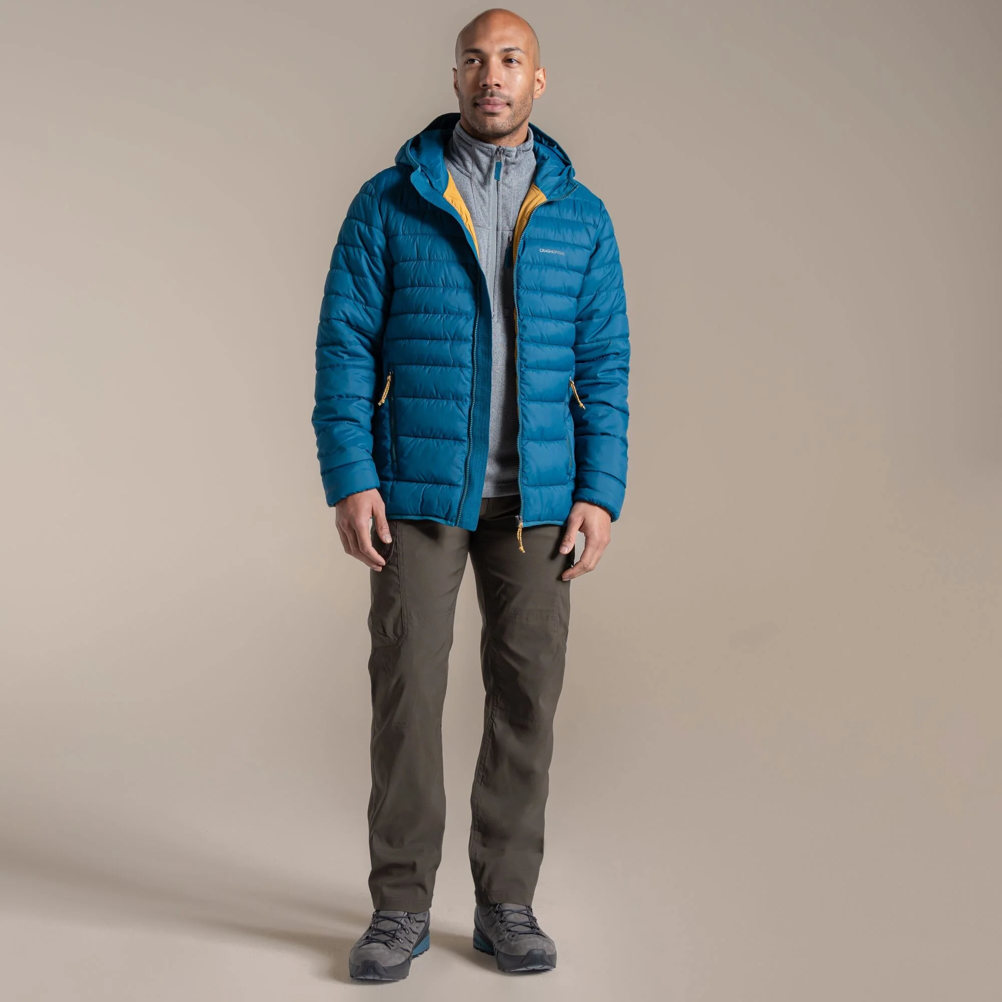 Craghoppers Men's Compresslite IX Hooded Insulating Jacket | Coastal Blue - Image 5