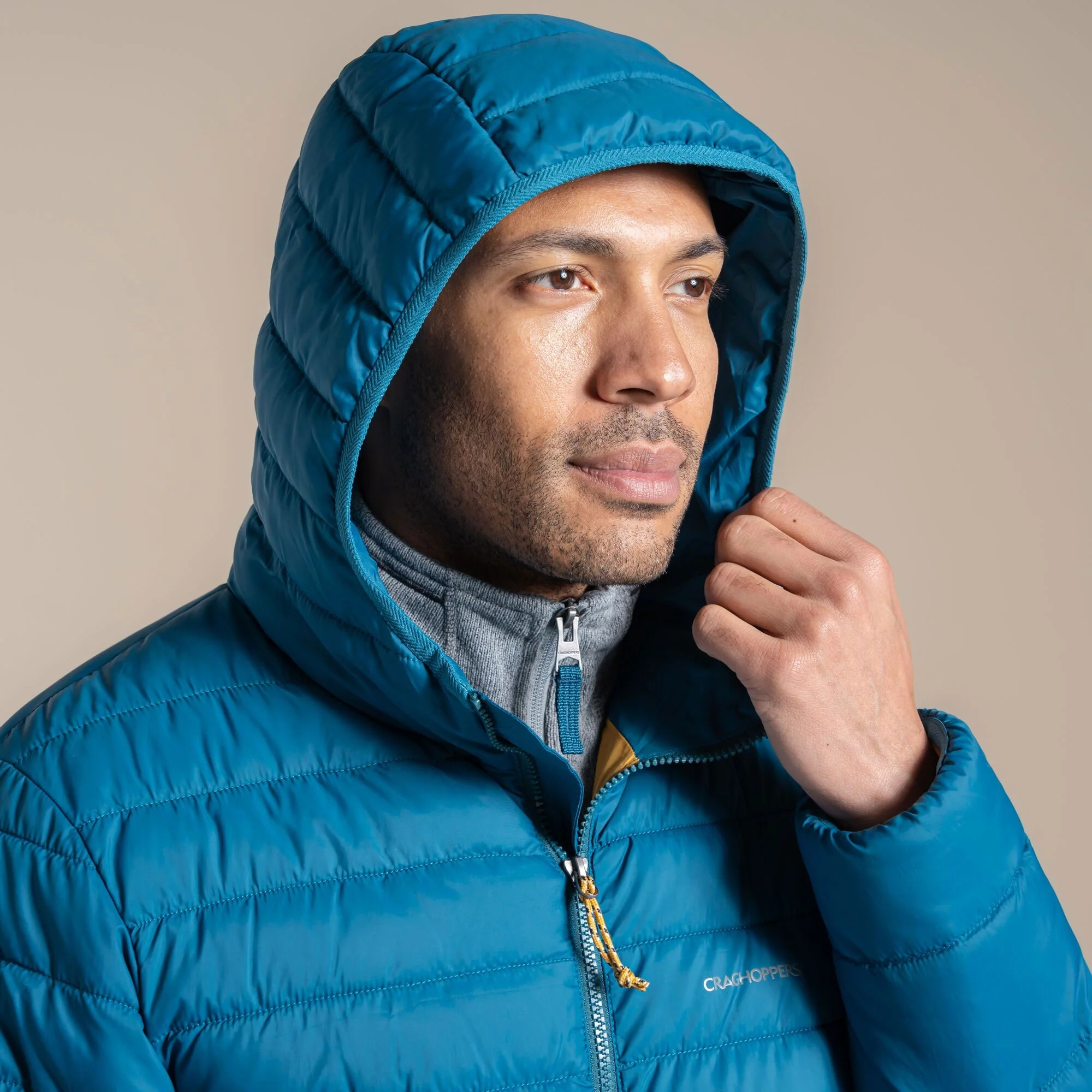 Craghoppers Men's Compresslite IX Hooded Insulating Jacket | Coastal Blue - Image 8