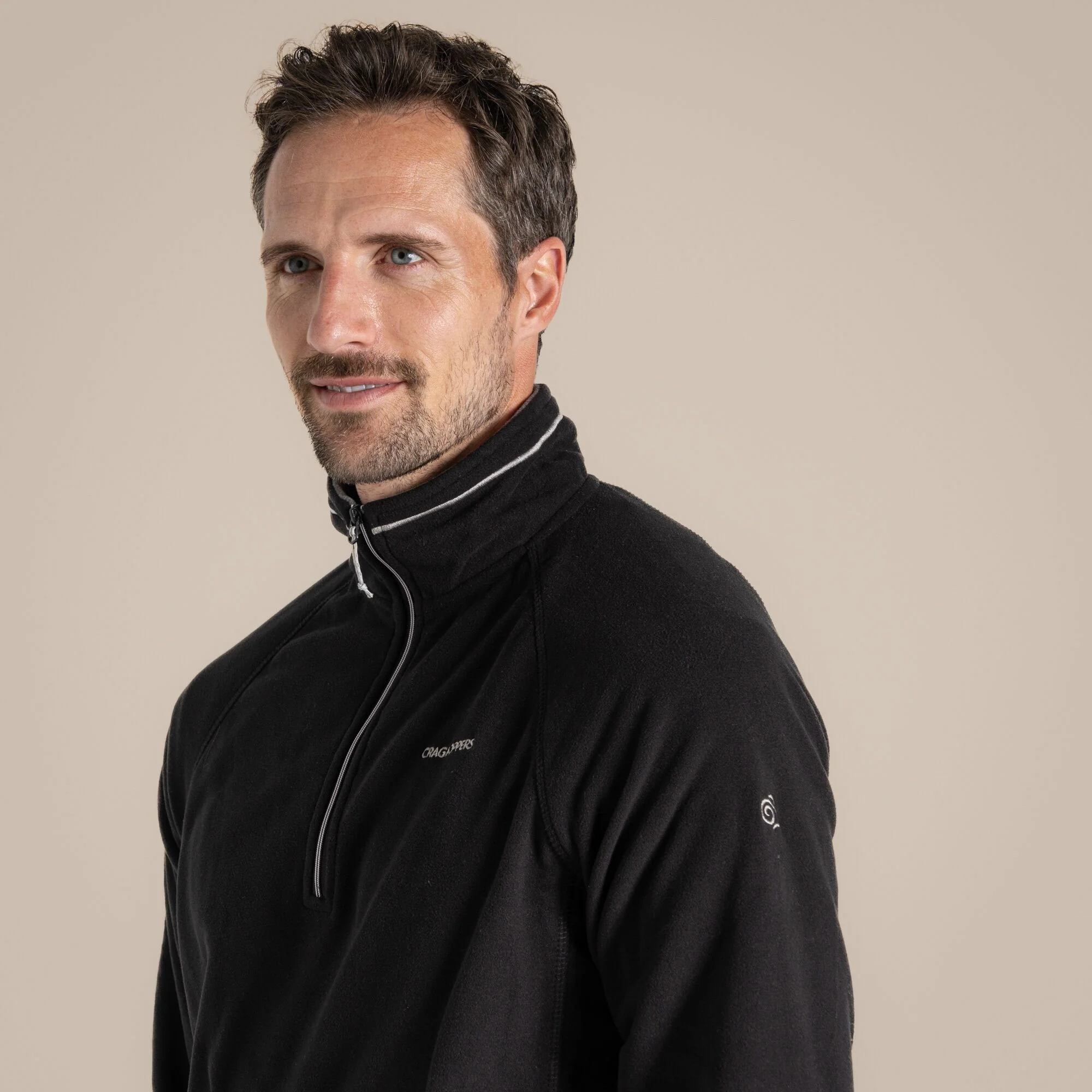 Craghoppers Men's Corey VI Half Zip Fleece | Black - Image 4