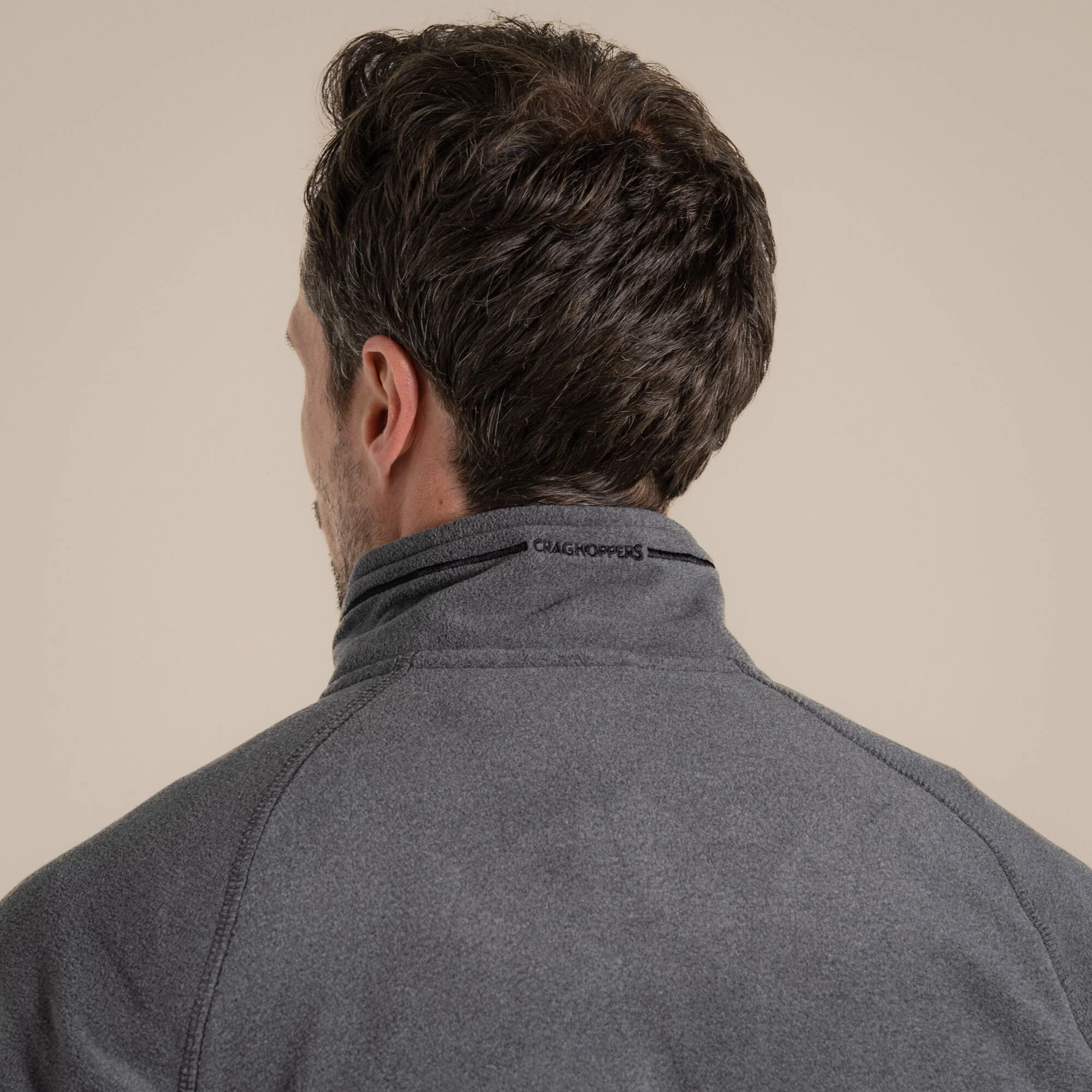 Craghoppers Men's Corey VI Half Zip Fleece | Black Pepper Marl - Image 5
