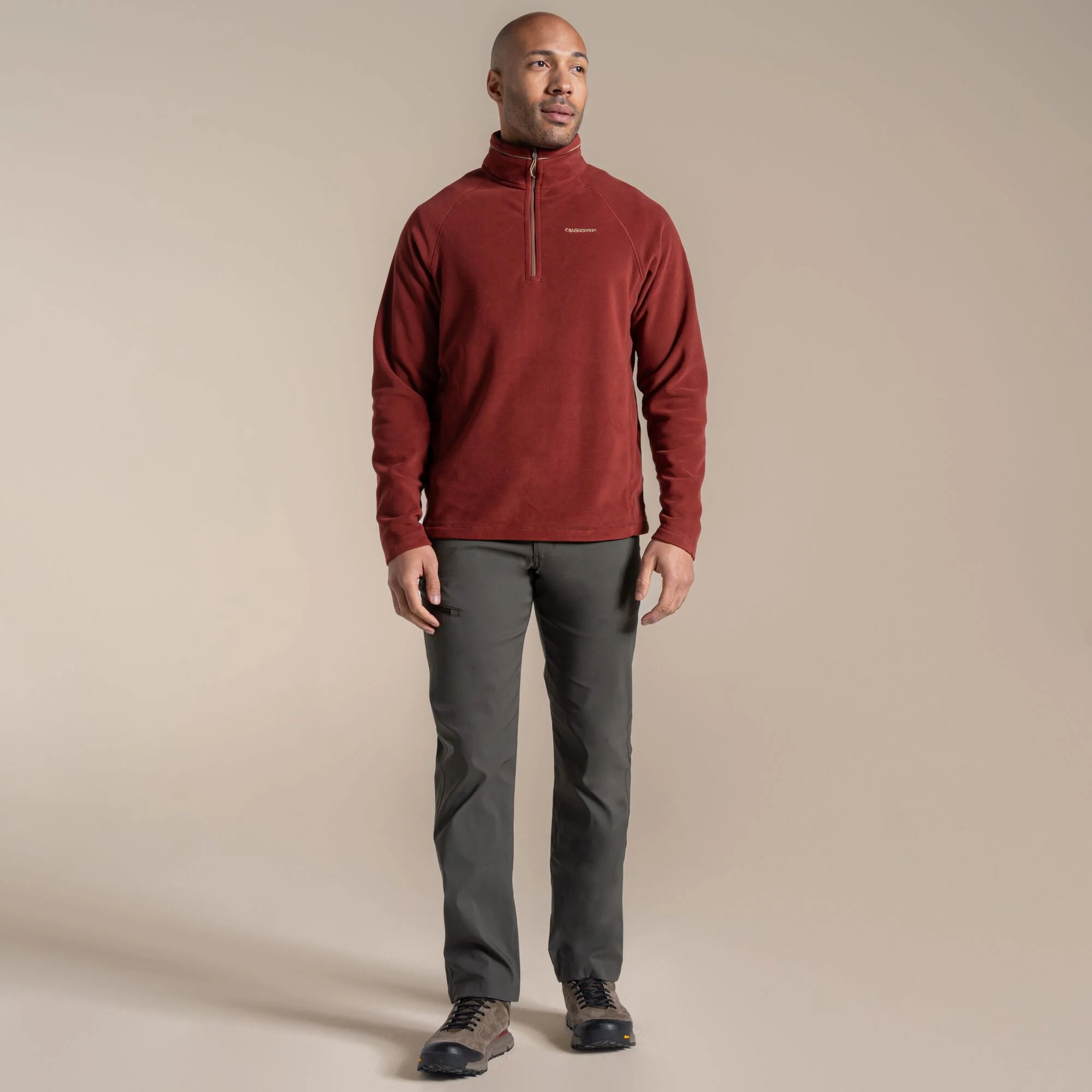 Craghoppers Men's Corey VI Half Zip Fleece | Red Jasper - Image 3