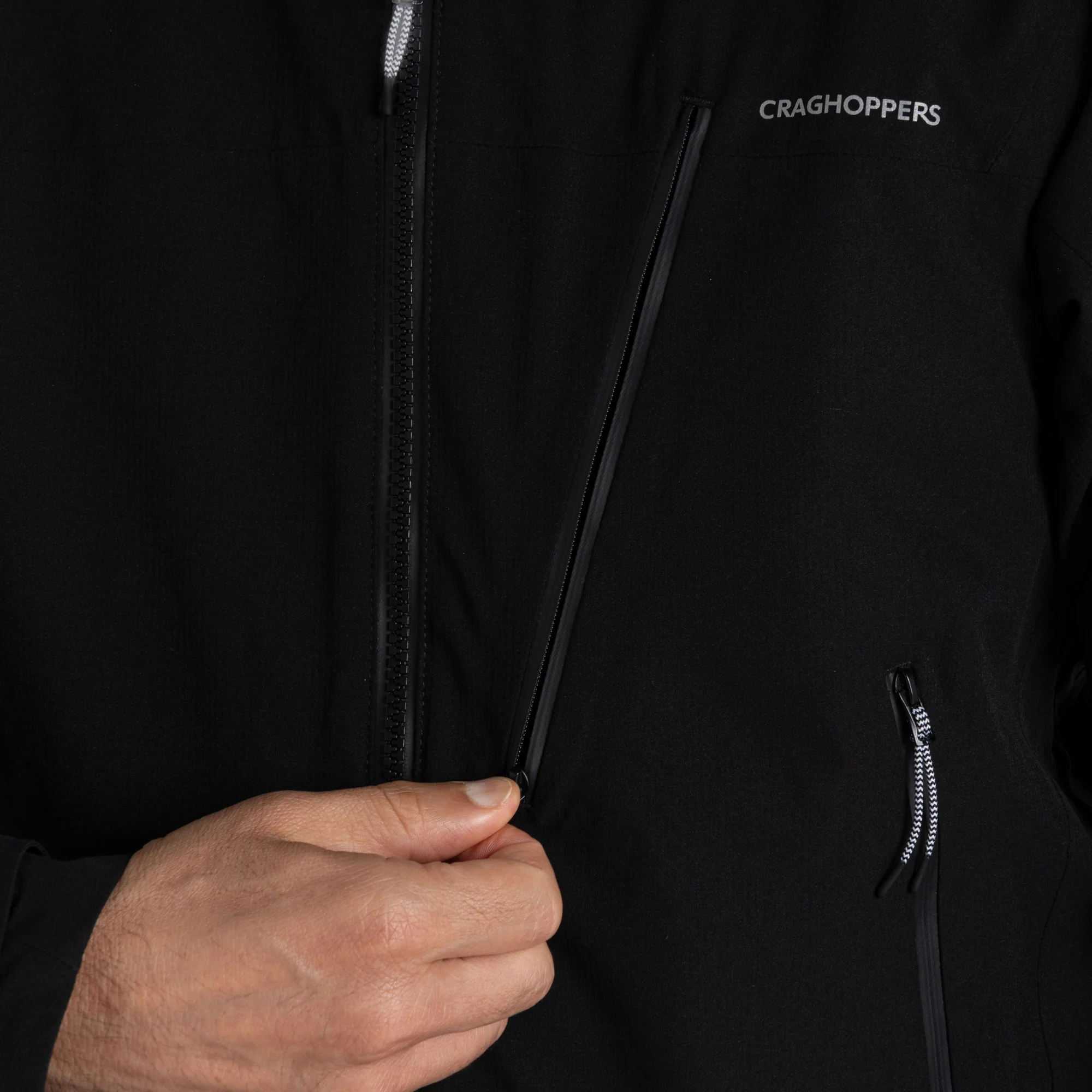 Craghoppers Men's Dynamic Pro III Waterproof Jacket | Black - Image 10