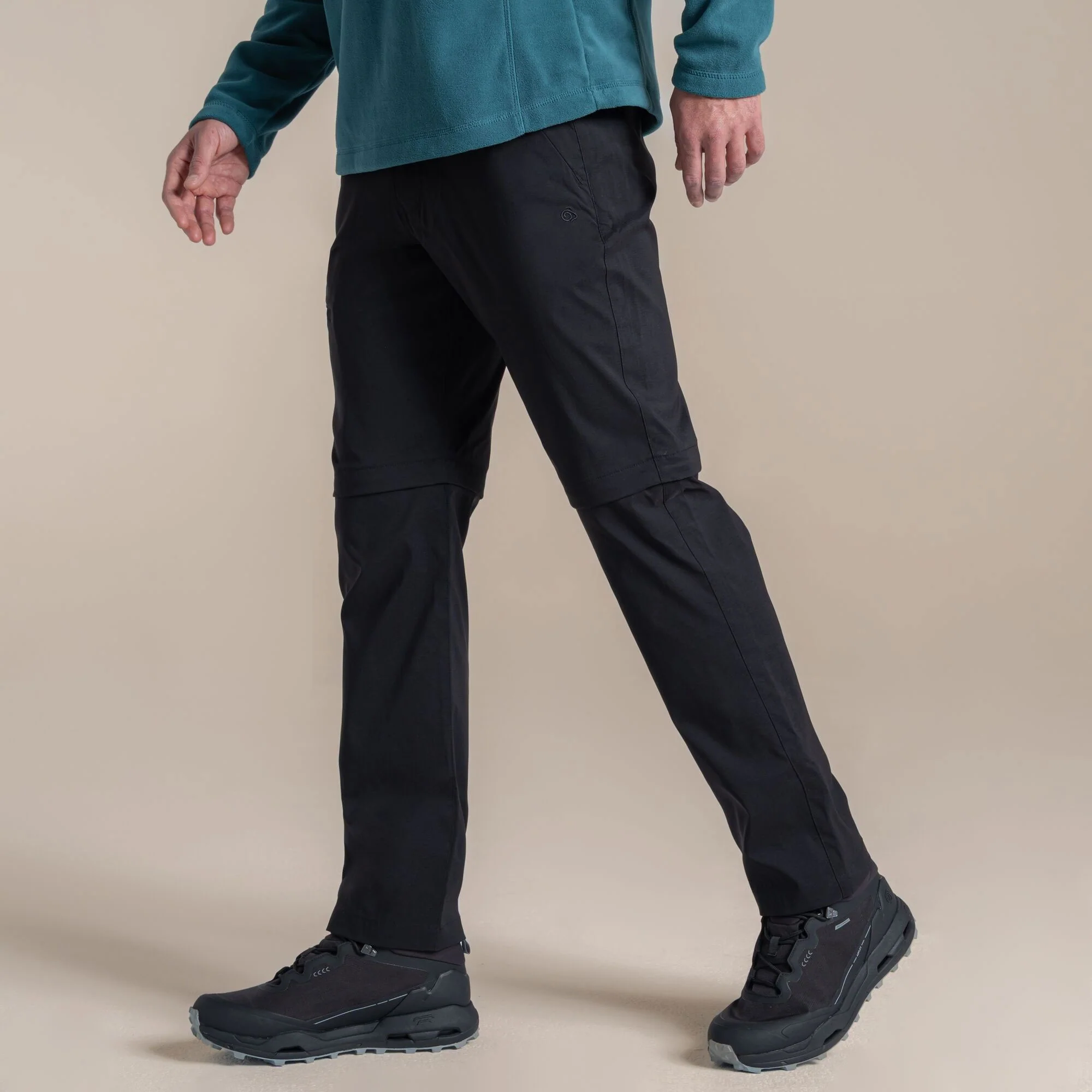 Craghoppers Men's Kiwi Pro III Convertible Trousers | Black