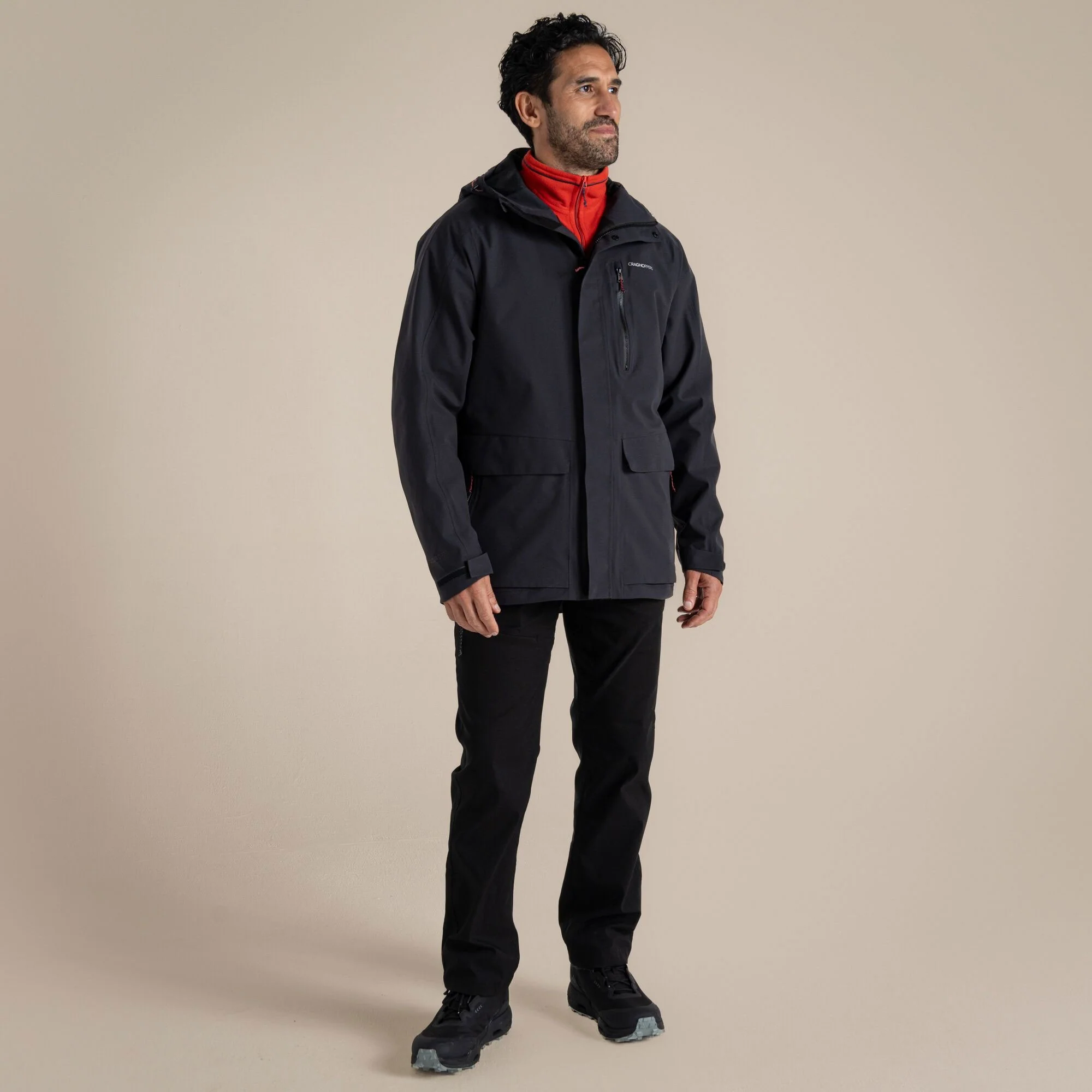 Craghoppers Men's Lorton II Waterproof Jacket | Dark Iron - Image 3