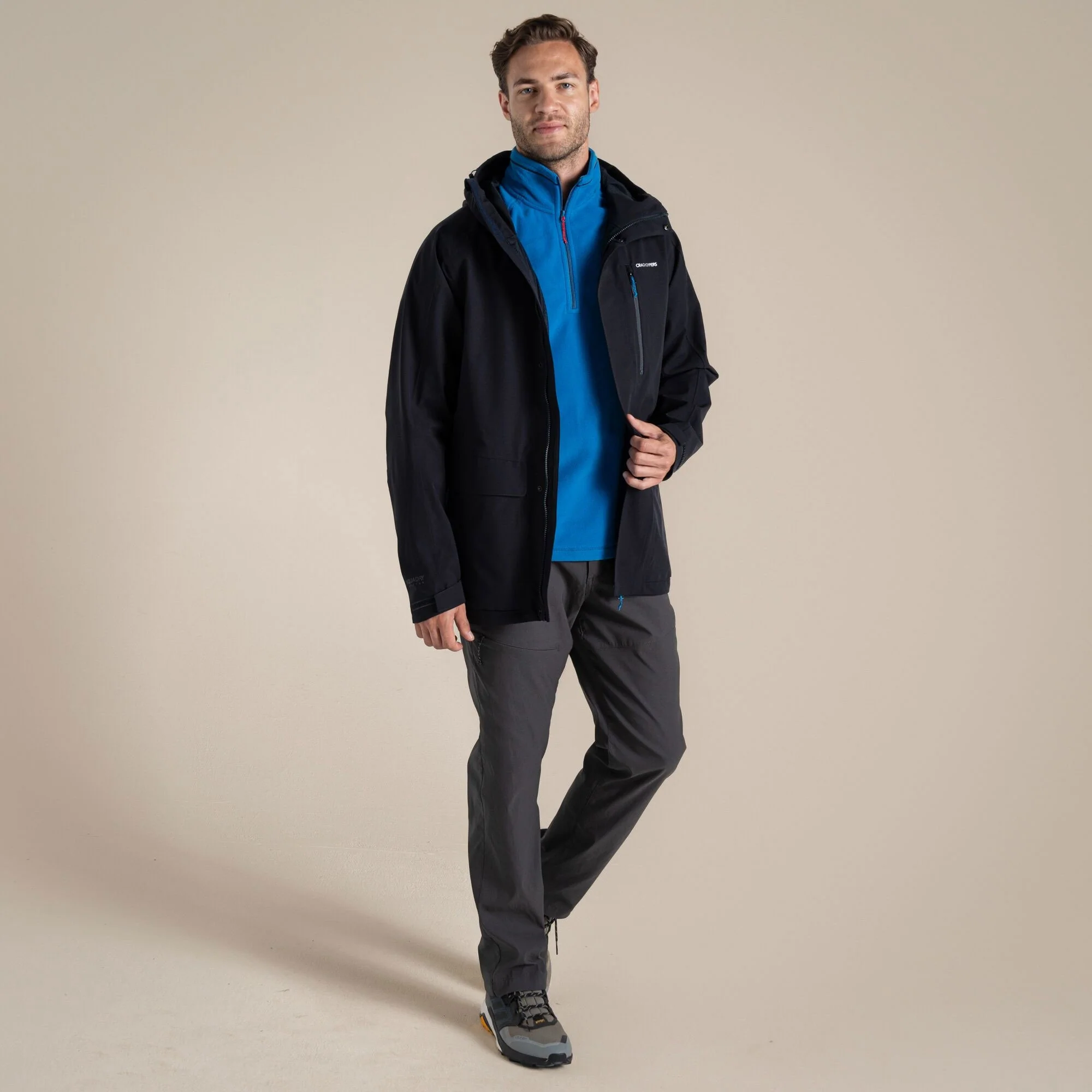 Craghoppers Men's Lorton II Waterproof Jacket | Dark Navy - Image 3