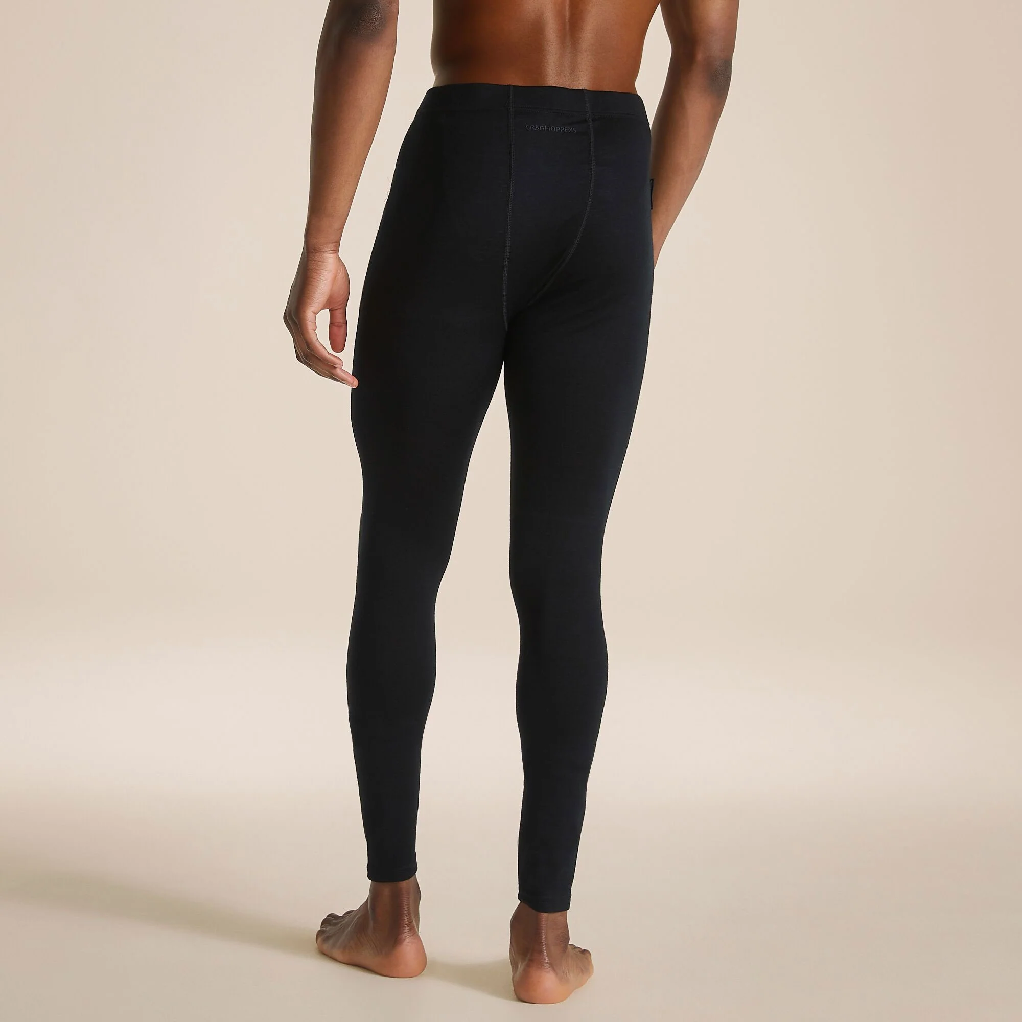 Craghoppers Men's Merino Baselayer Leggings | Black - Image 2