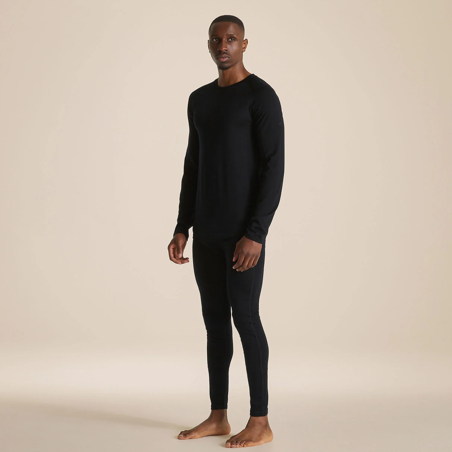 Craghoppers Men's Merino Crew Neck Long Sleeved Baselayer II | Black - Image 4