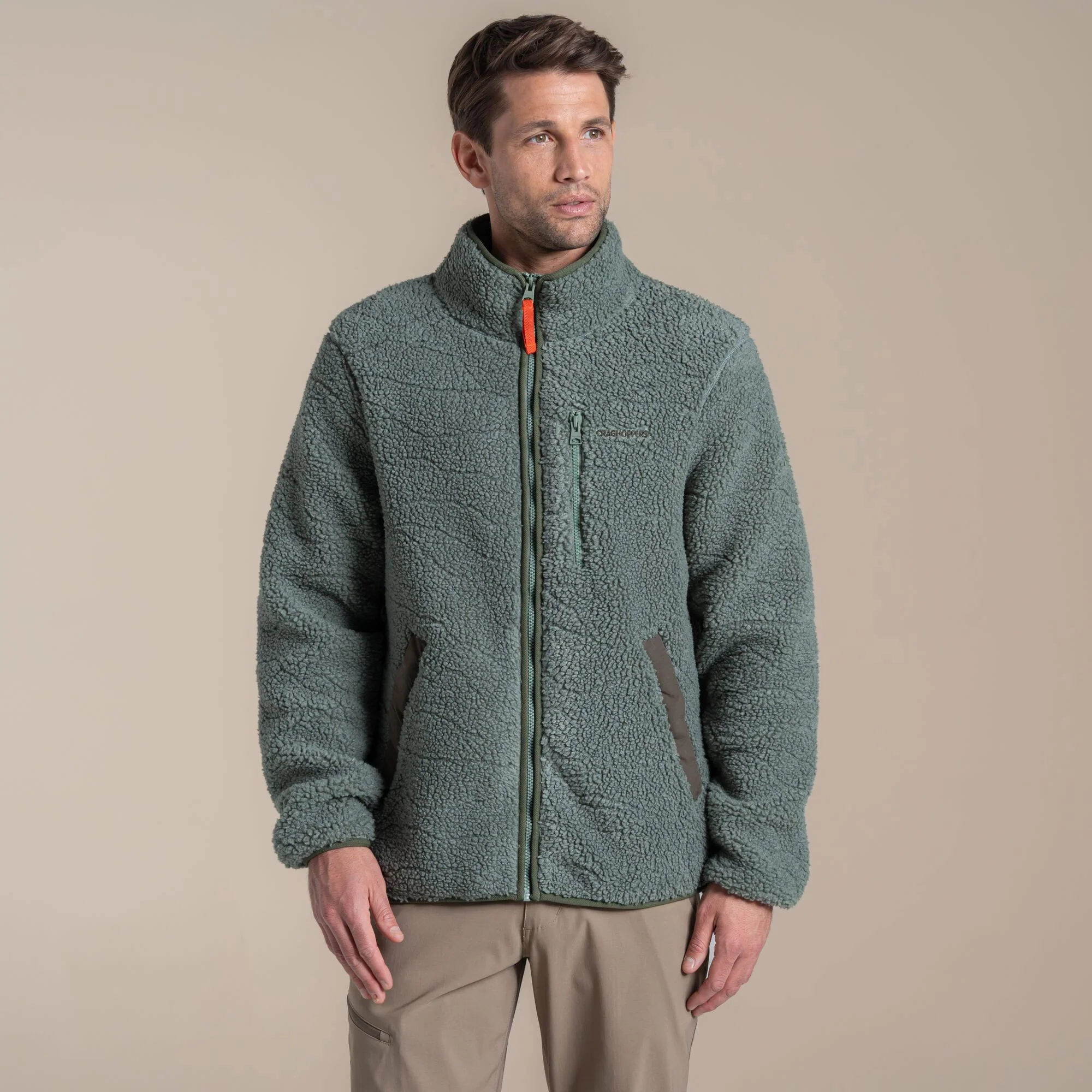 Craghoppers Men's National Trust Lathkill Full Zip Fleece | Laurel Green