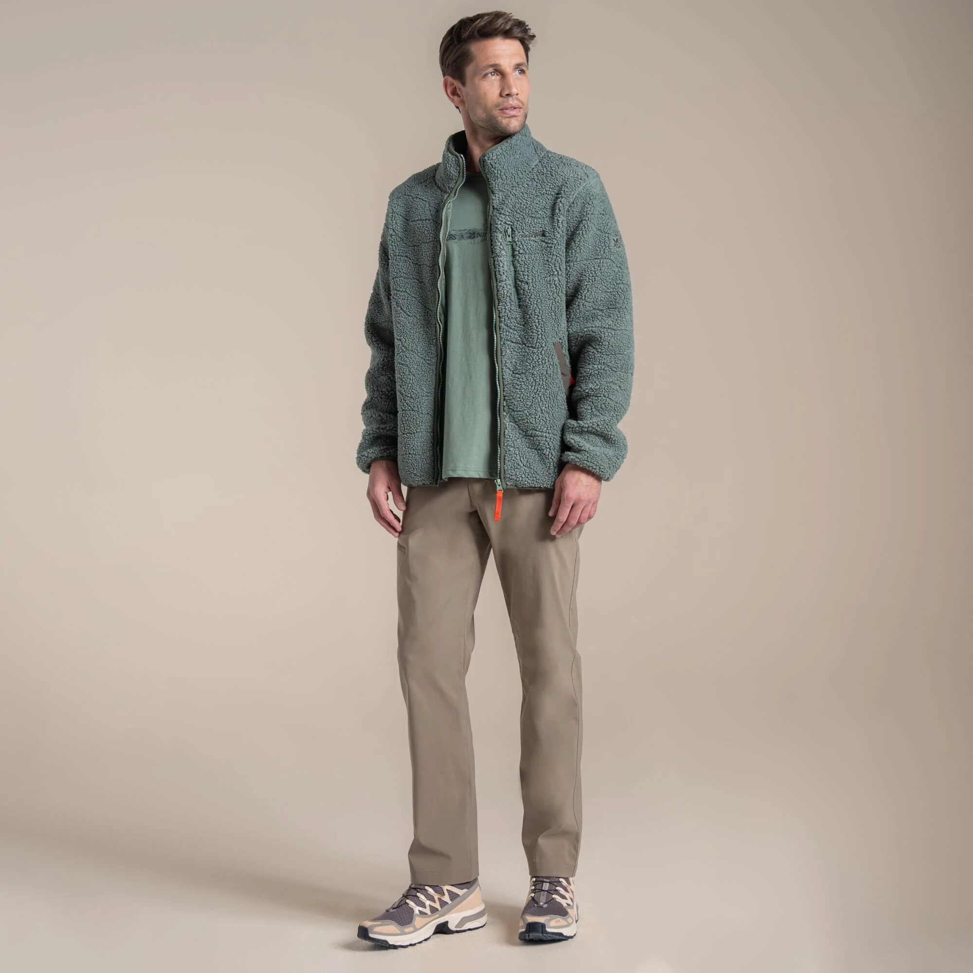 Craghoppers Men's National Trust Lathkill Full Zip Fleece | Laurel Green - Image 3