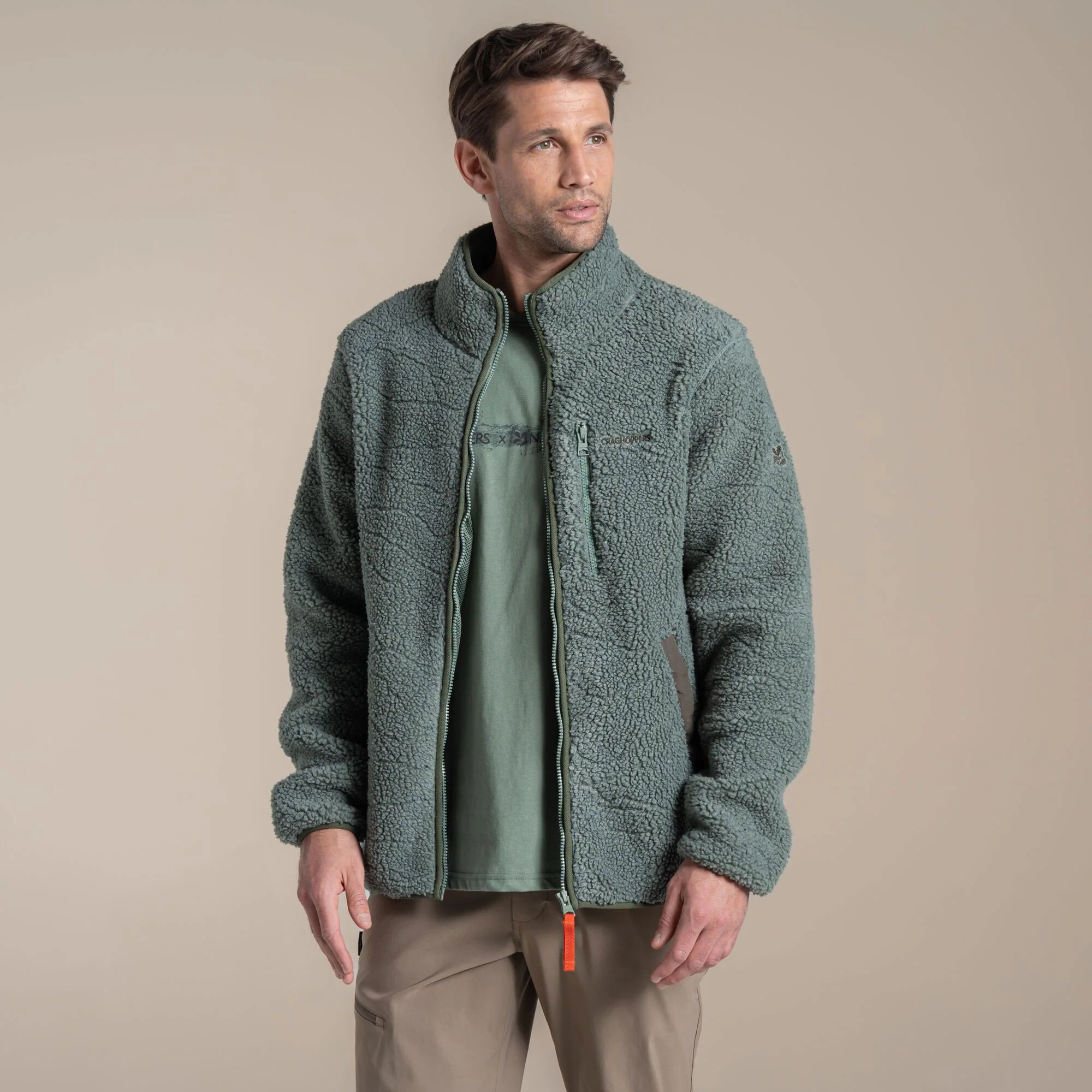 Craghoppers Men's National Trust Lathkill Full Zip Fleece | Laurel Green - Image 4