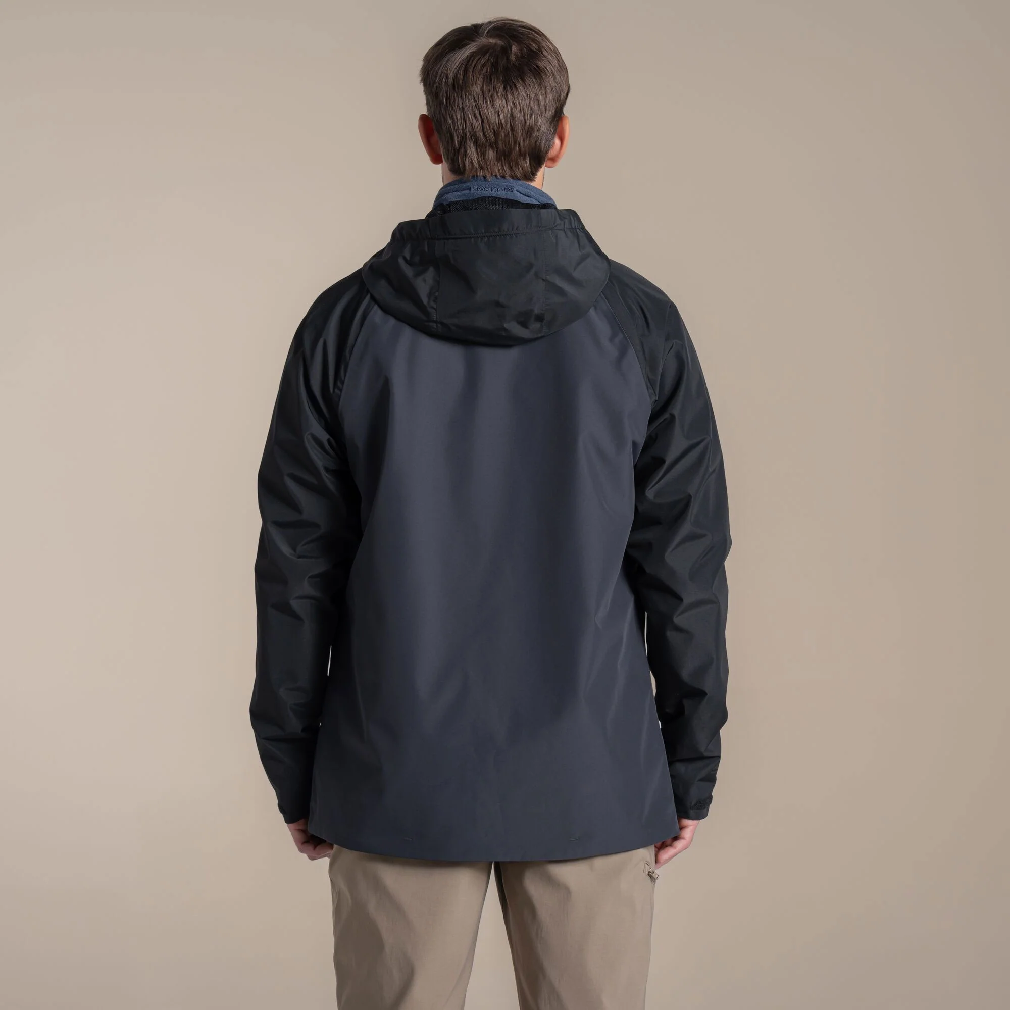 Craghoppers Men's Osuna Waterproof Jacket | Black / Dark Iron - Image 2