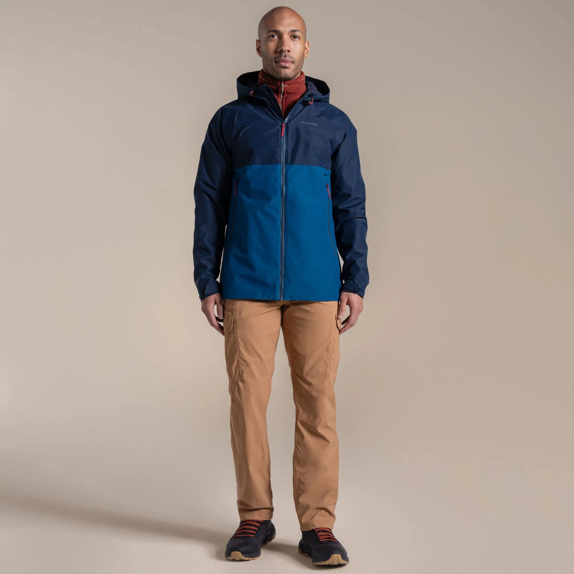 Craghoppers Men's Osuna Waterproof Jacket | Blue Navy / Poseidon Blue - Image 3