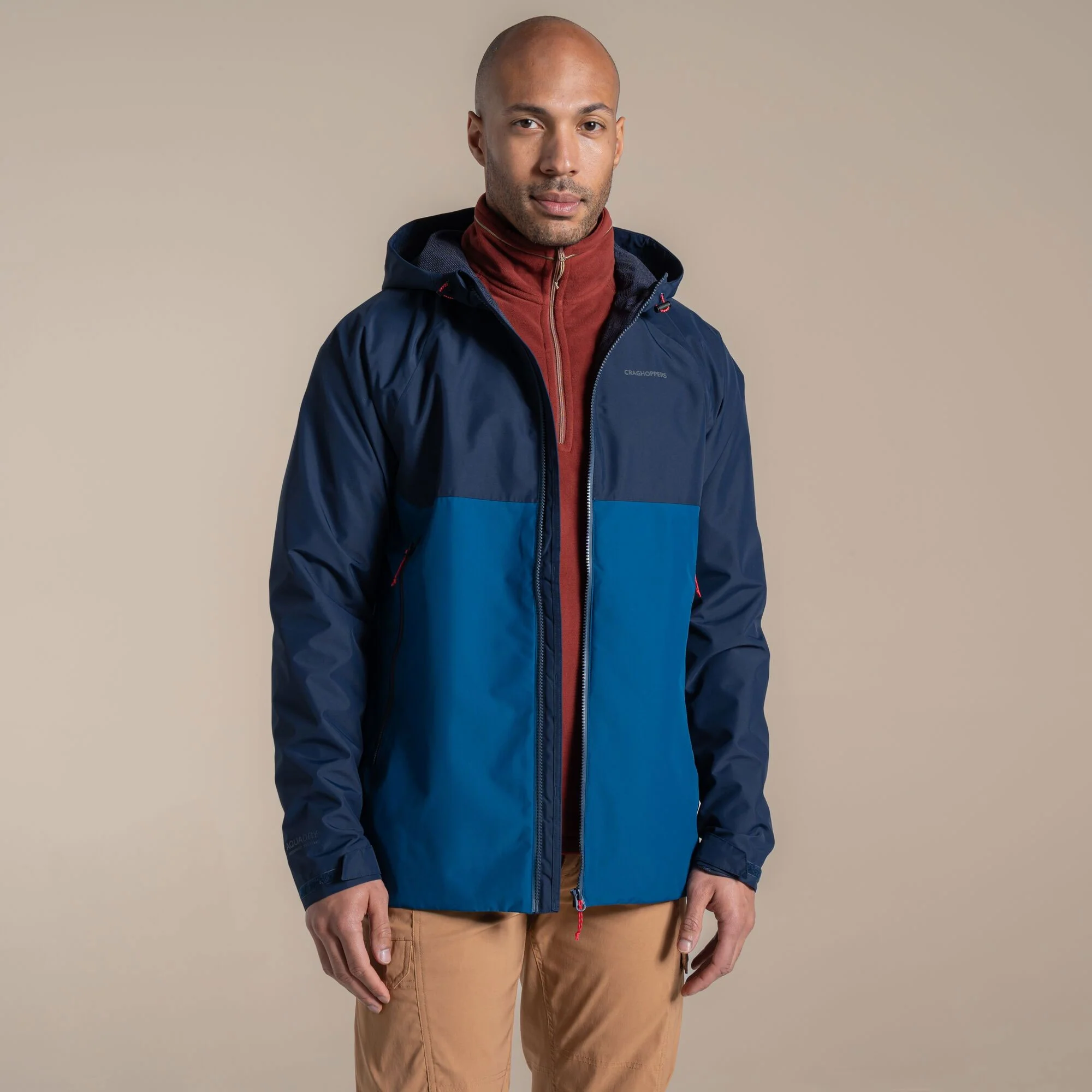 Craghoppers Men's Osuna Waterproof Jacket | Blue Navy / Poseidon Blue - Image 4