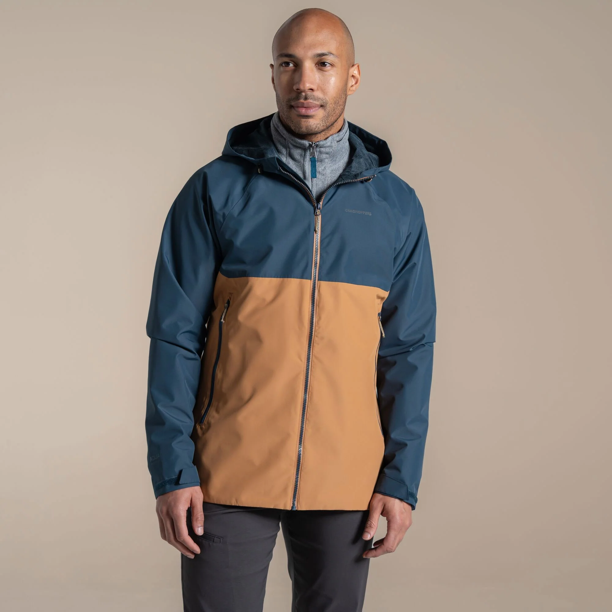 Craghoppers Men's Osuna Waterproof Jacket | Blue Stone / Boulder
