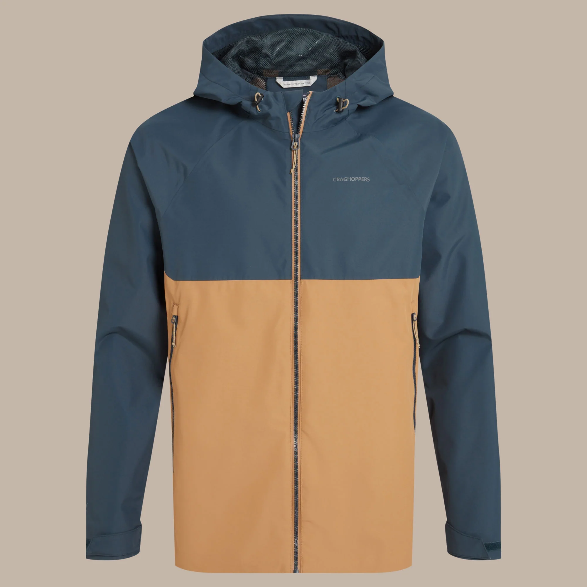 Craghoppers Men's Osuna Waterproof Jacket | Blue Stone / Boulder - Image 10