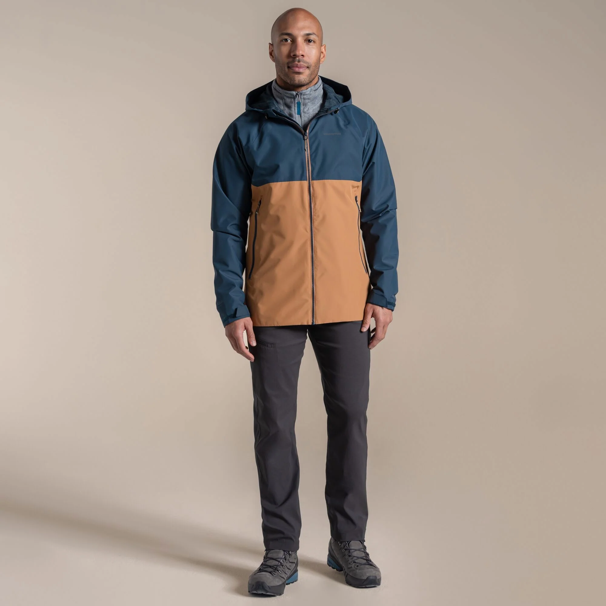 Craghoppers Men's Osuna Waterproof Jacket | Blue Stone / Boulder - Image 3