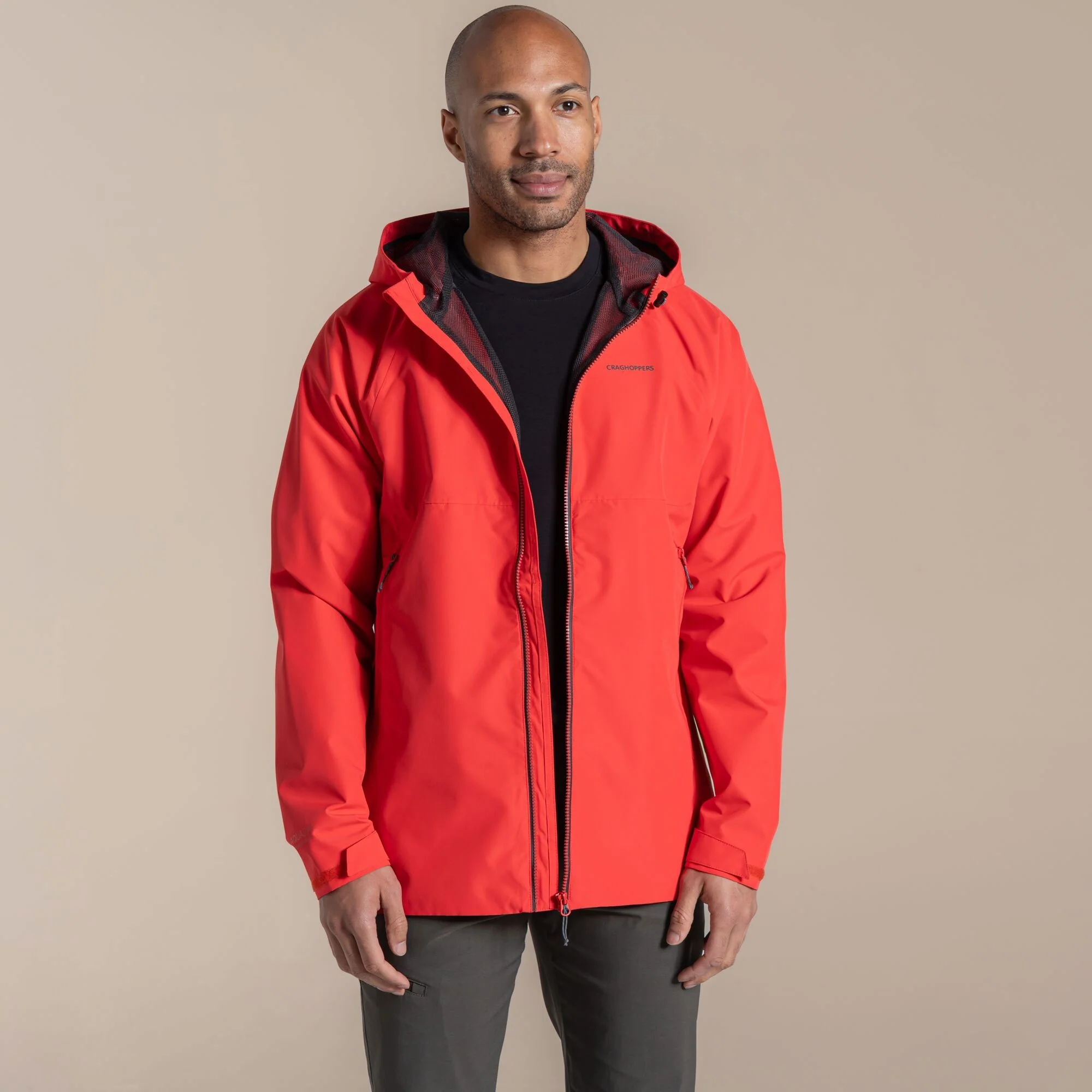 Craghoppers Men's Osuna Waterproof Jacket | Dawn Red - Image 4