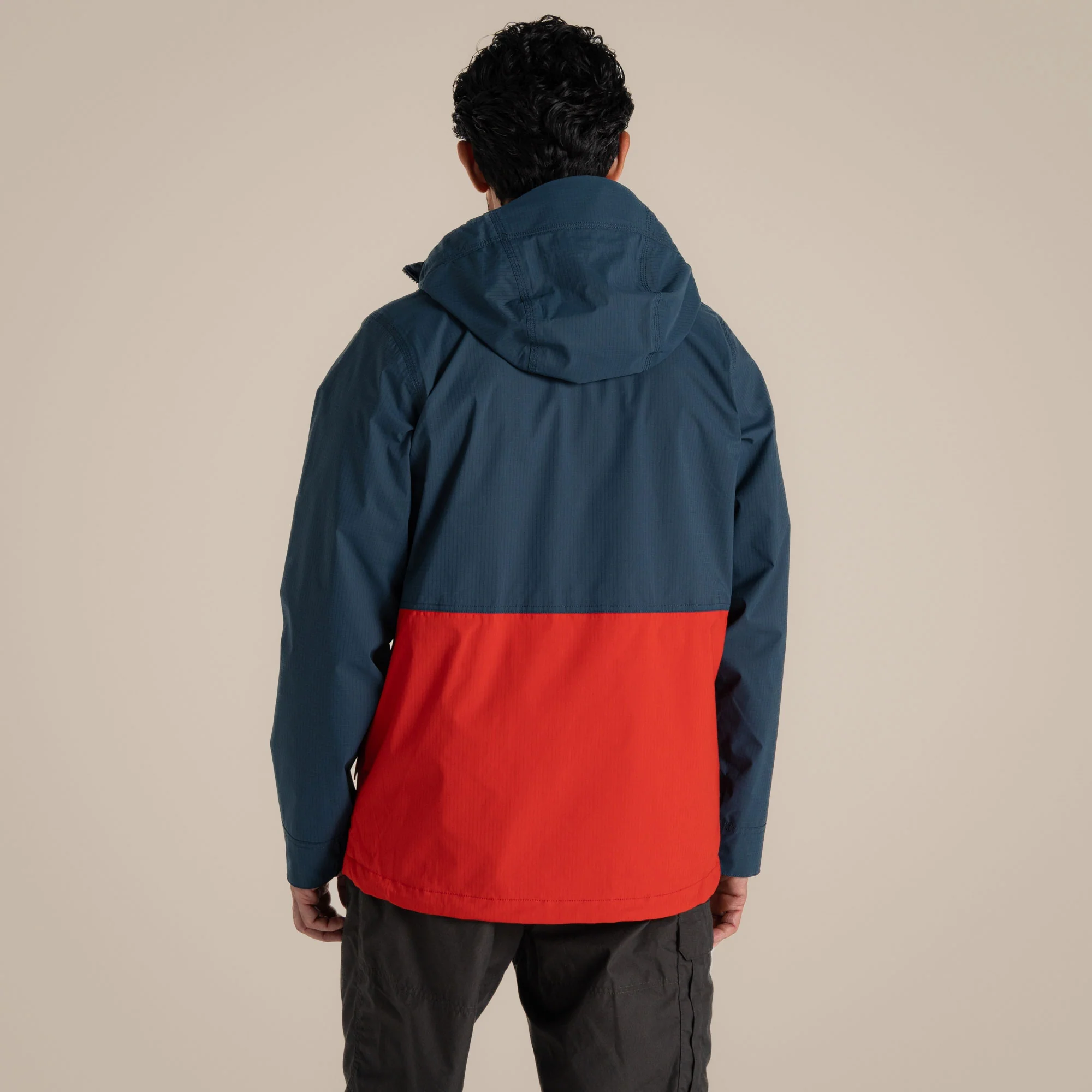 Craghoppers Men's Pandion Waterproof Jacket | Blue Stone / Pimento Red - Image 2
