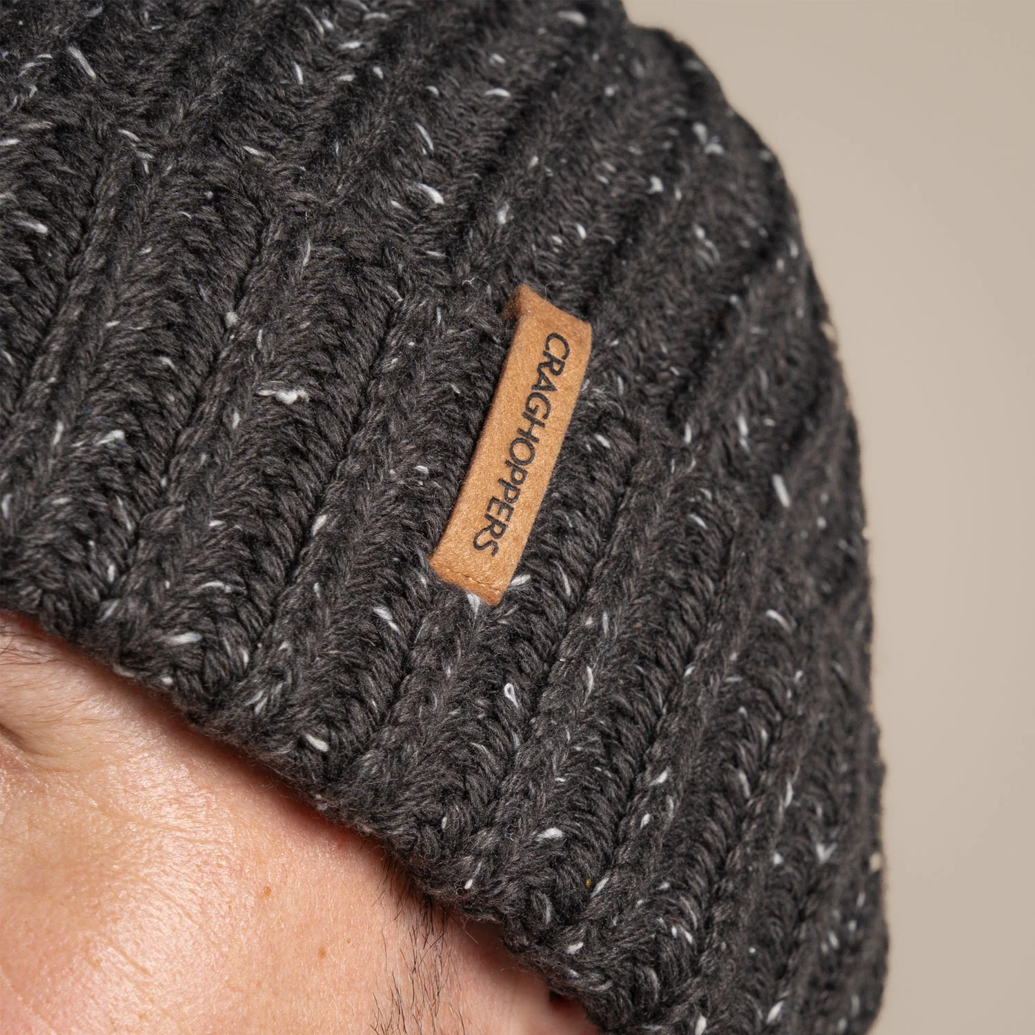Craghoppers Men's Riber II Hat | Black Pepper - Image 3