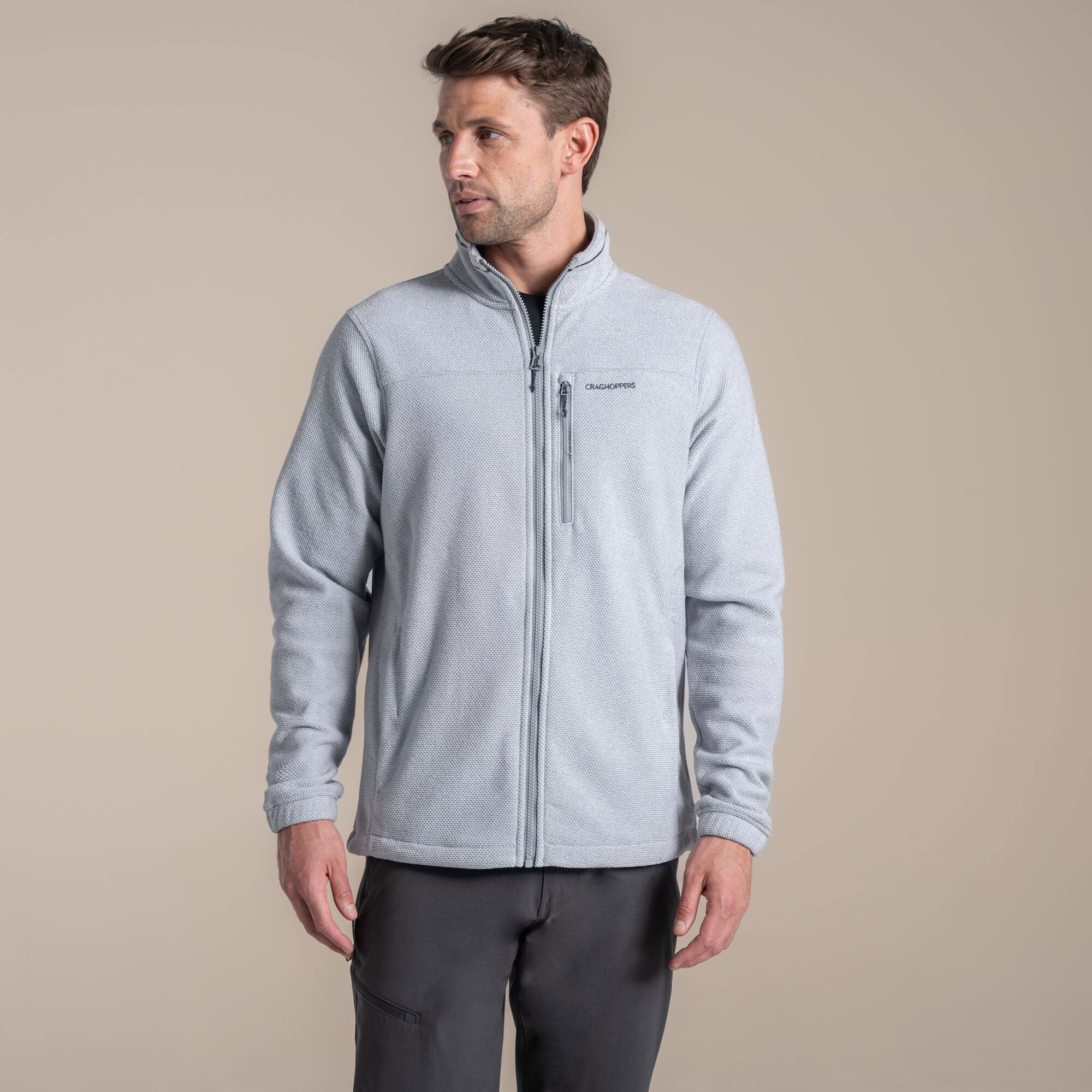 Craghoppers Men's Souther Full Zip Fleece | Cloud Grey