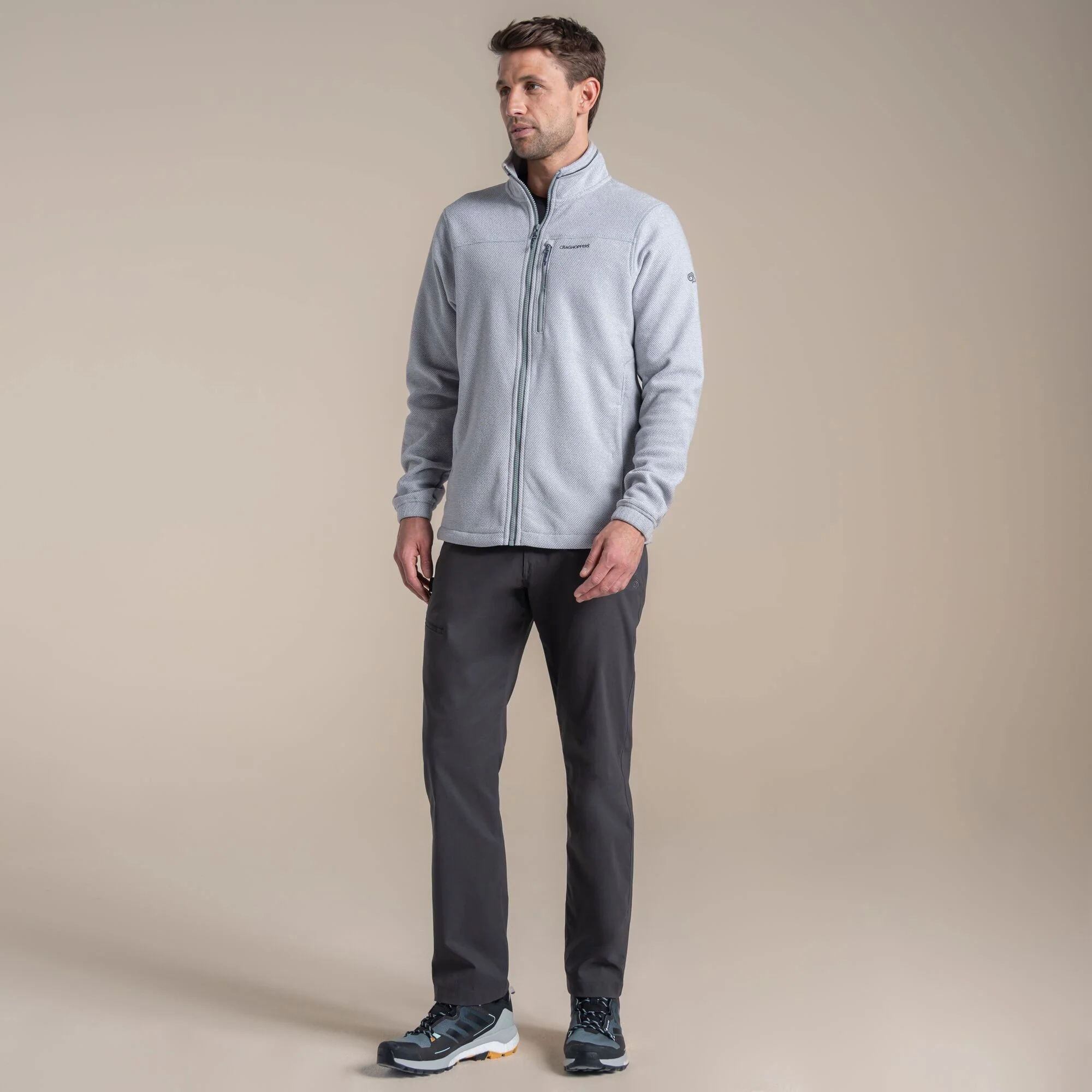 Craghoppers Men's Souther Full Zip Fleece | Cloud Grey - Image 3