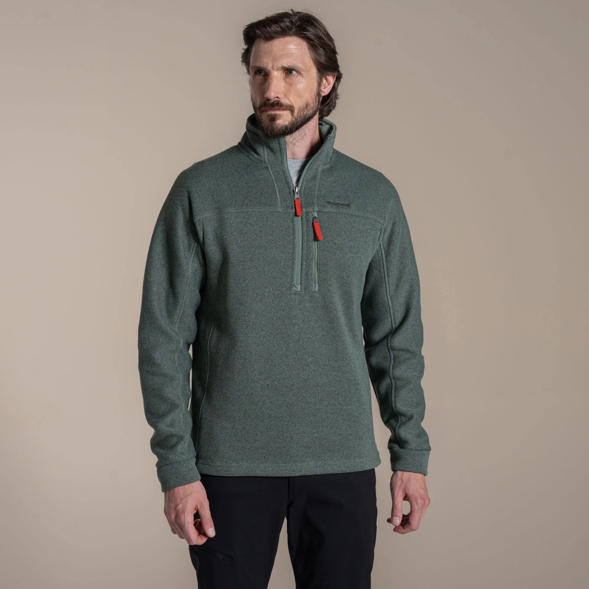 Craghoppers Men's Torney III Half Zip Fleece | Laurel Green