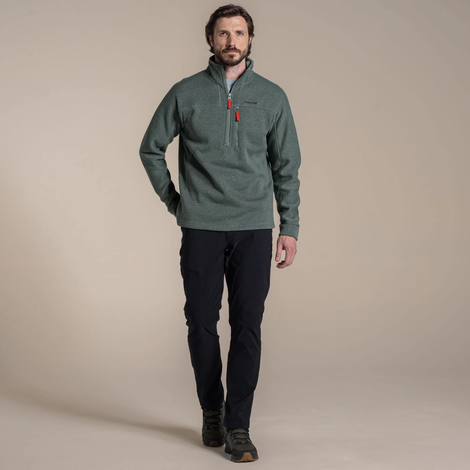 Craghoppers Men's Torney III Half Zip Fleece | Laurel Green - Image 3