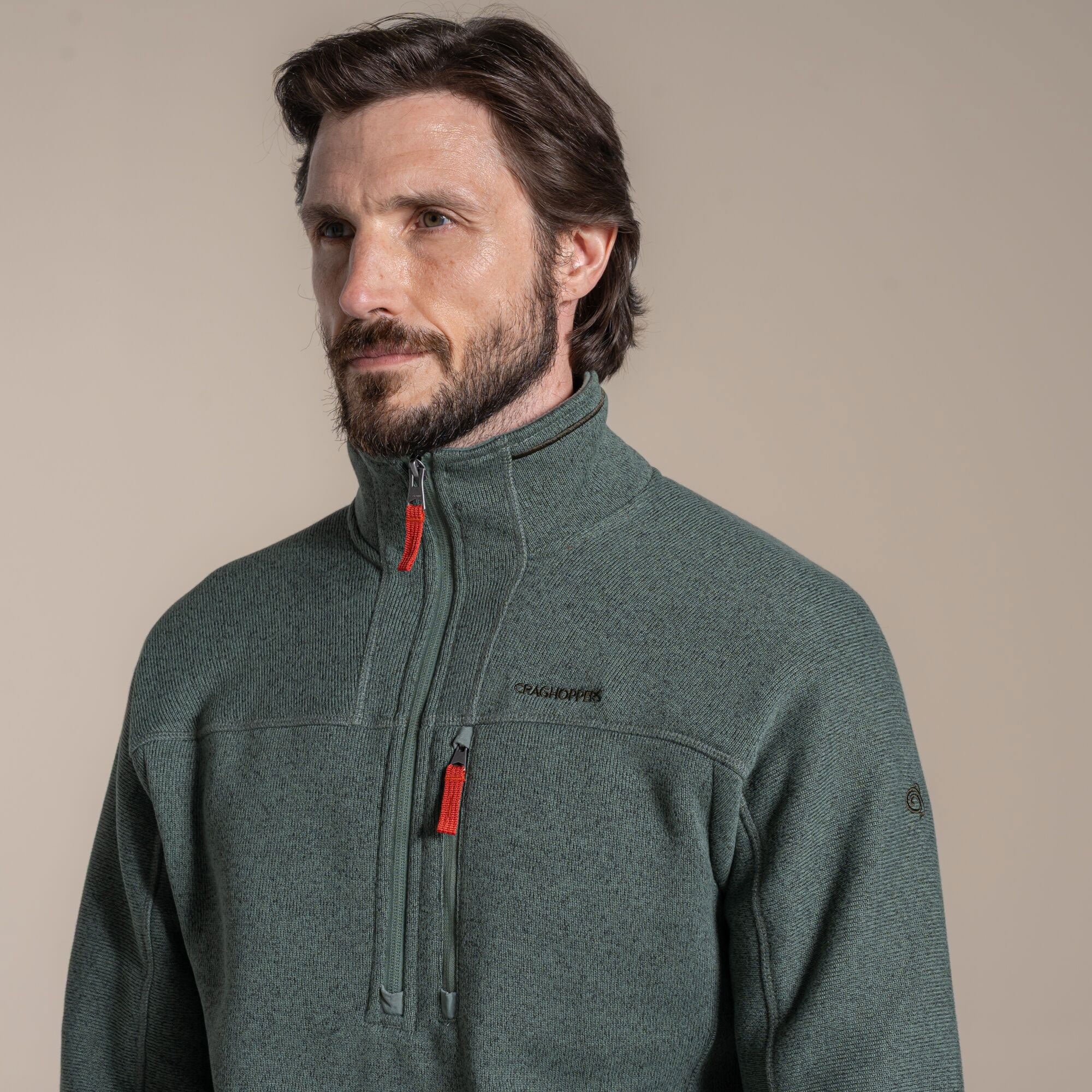 Craghoppers Men's Torney III Half Zip Fleece | Laurel Green - Image 5