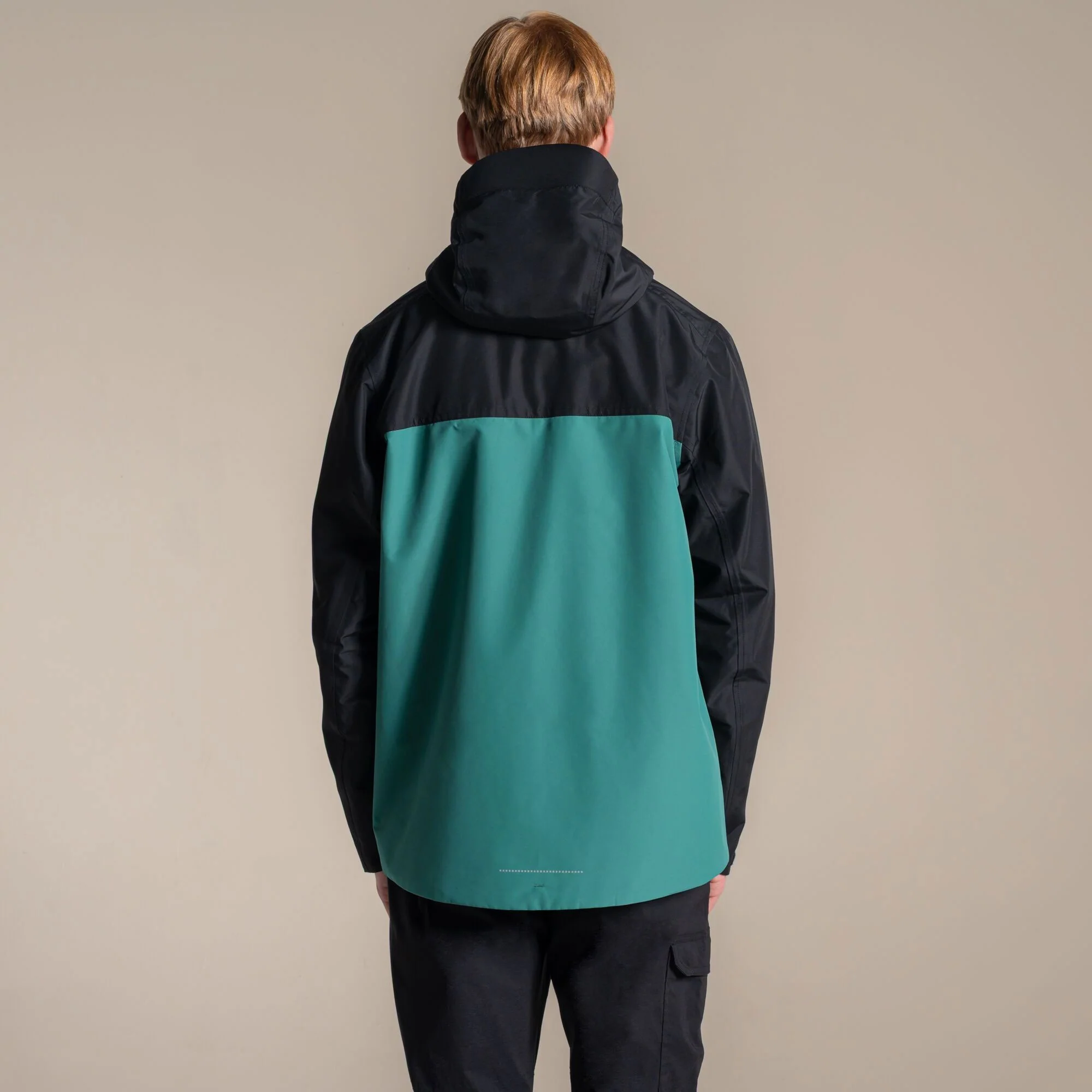 Craghoppers Men's Vanth Waterproof Jacket | Black / Mosaic Green - Image 2