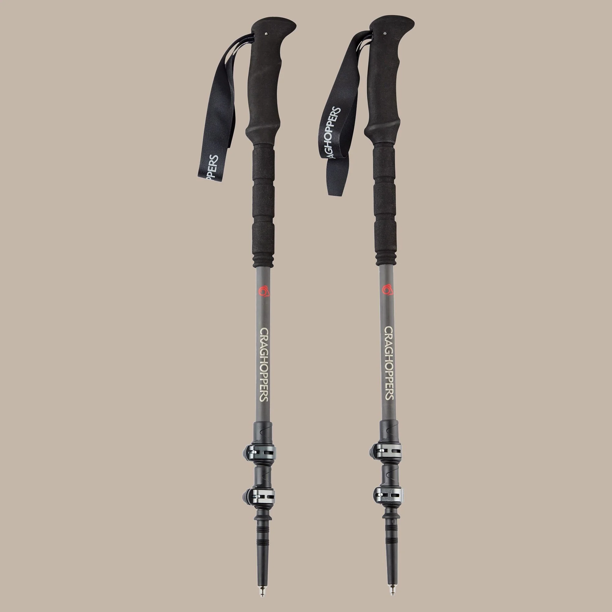Craghoppers Treklite Carbon Walking Poles | Raw Carbon (Pair)