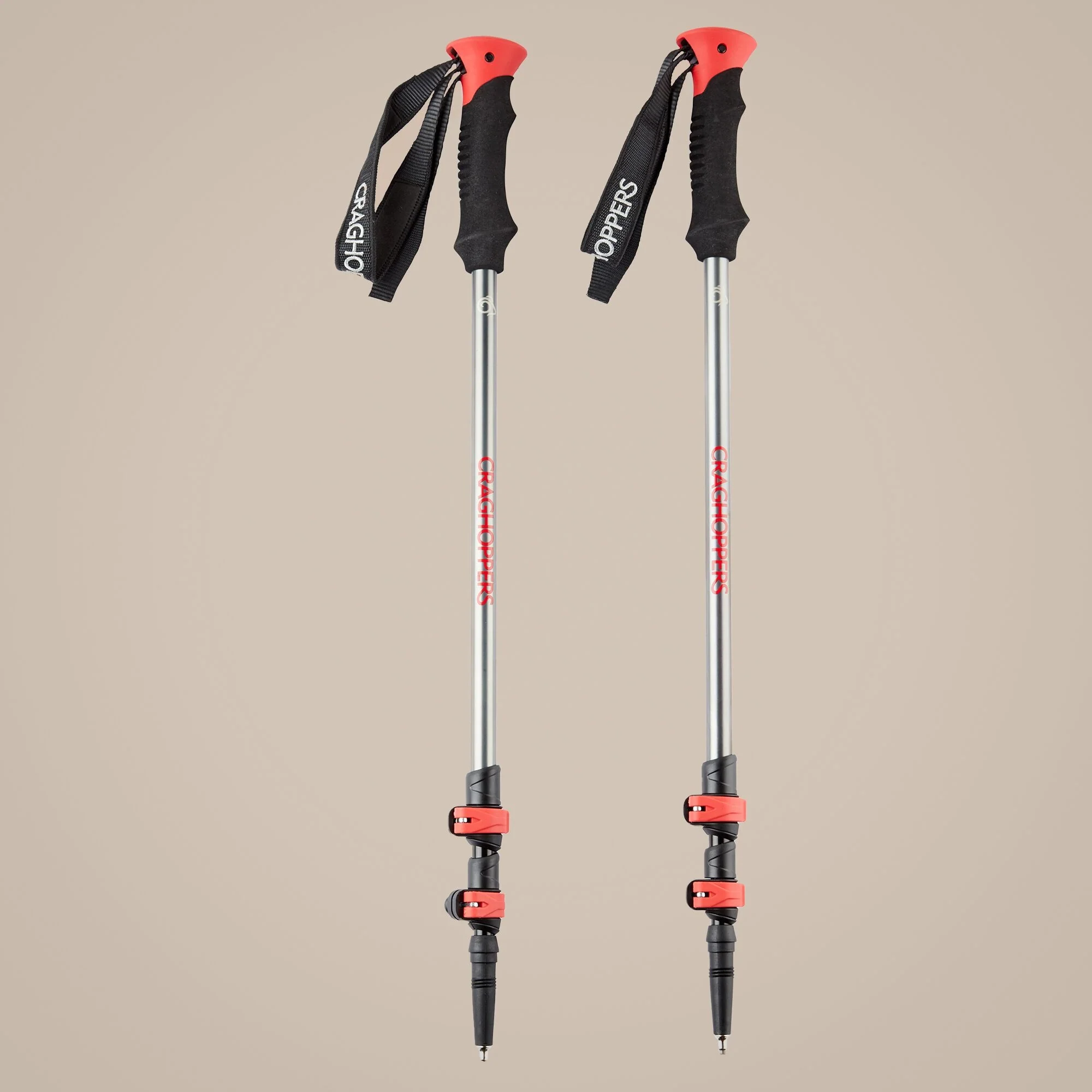 Craghoppers Venture Walking Poles | Anodised Grey / Black