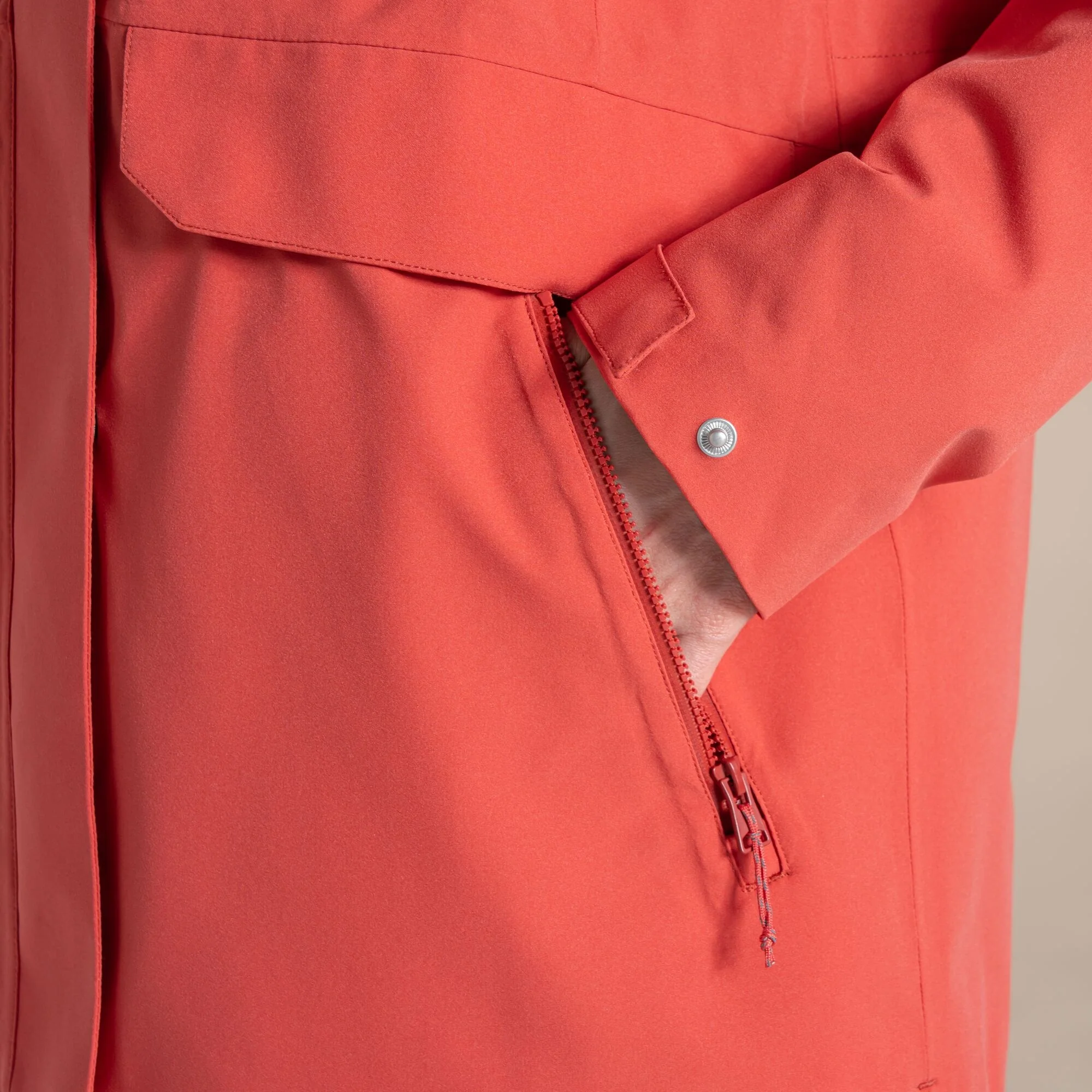 Craghoppers Women's Caldbeck II Waterproof Jacket | Compote Red - Image 4