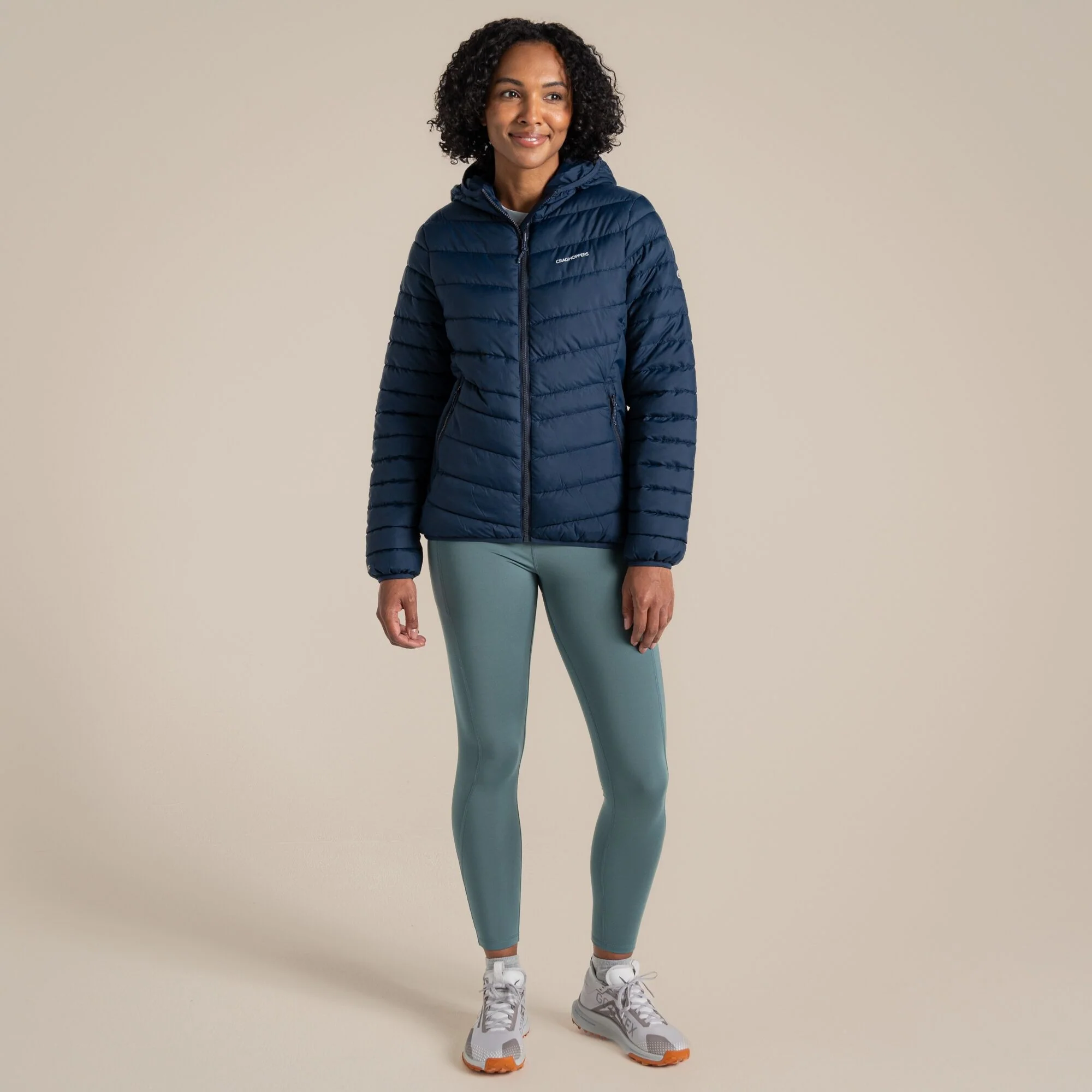 Craghoppers Women's Compresslite IX Hooded Insulating Jacket | Blue Navy - Image 3